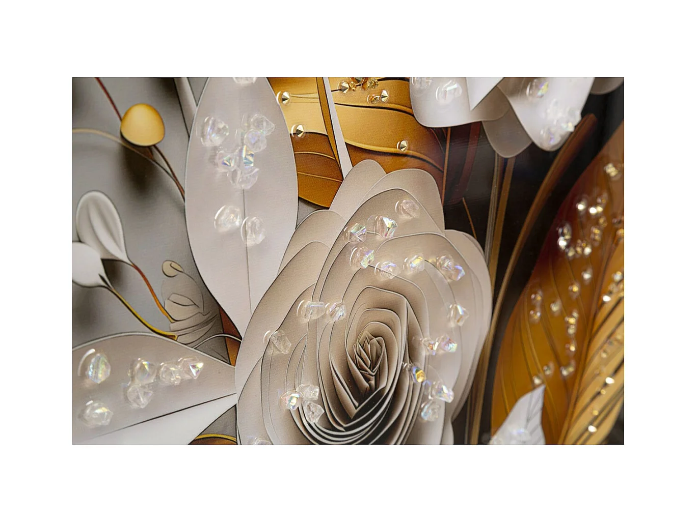 Afdrukken op Canvas Bloemen 72, Veelkleurig, 42x3,5x62 cm, Epikasa