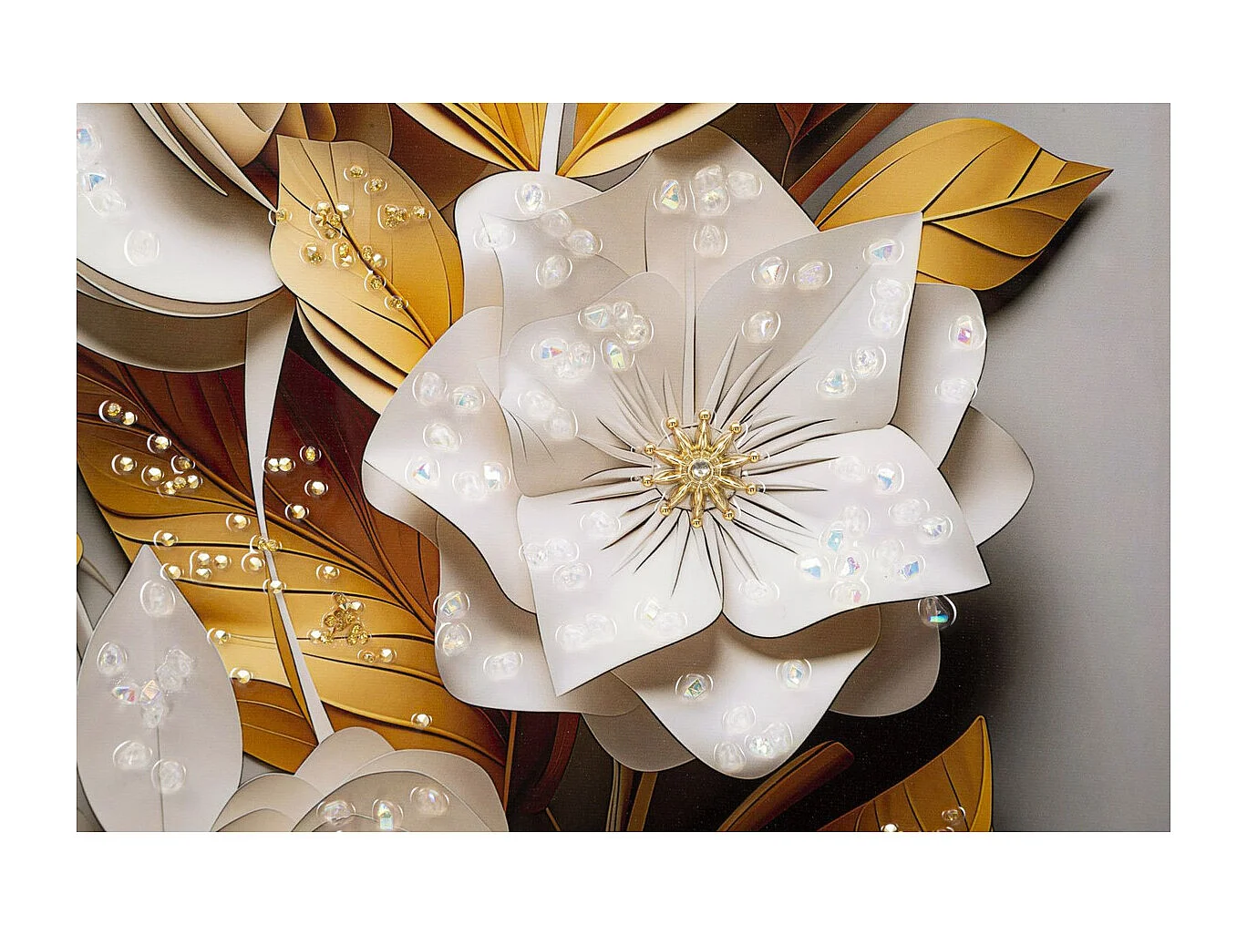 Wydruk na Płótnie Kwiaty 72, Wielokolorowy, 42x3,5x62 cm, Seven Design