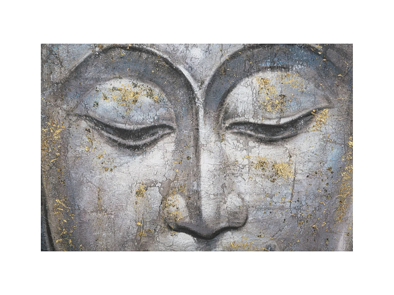 Stampa su Tela Buddah 1, Multicolore, 80x3x120 cm, Epikasa