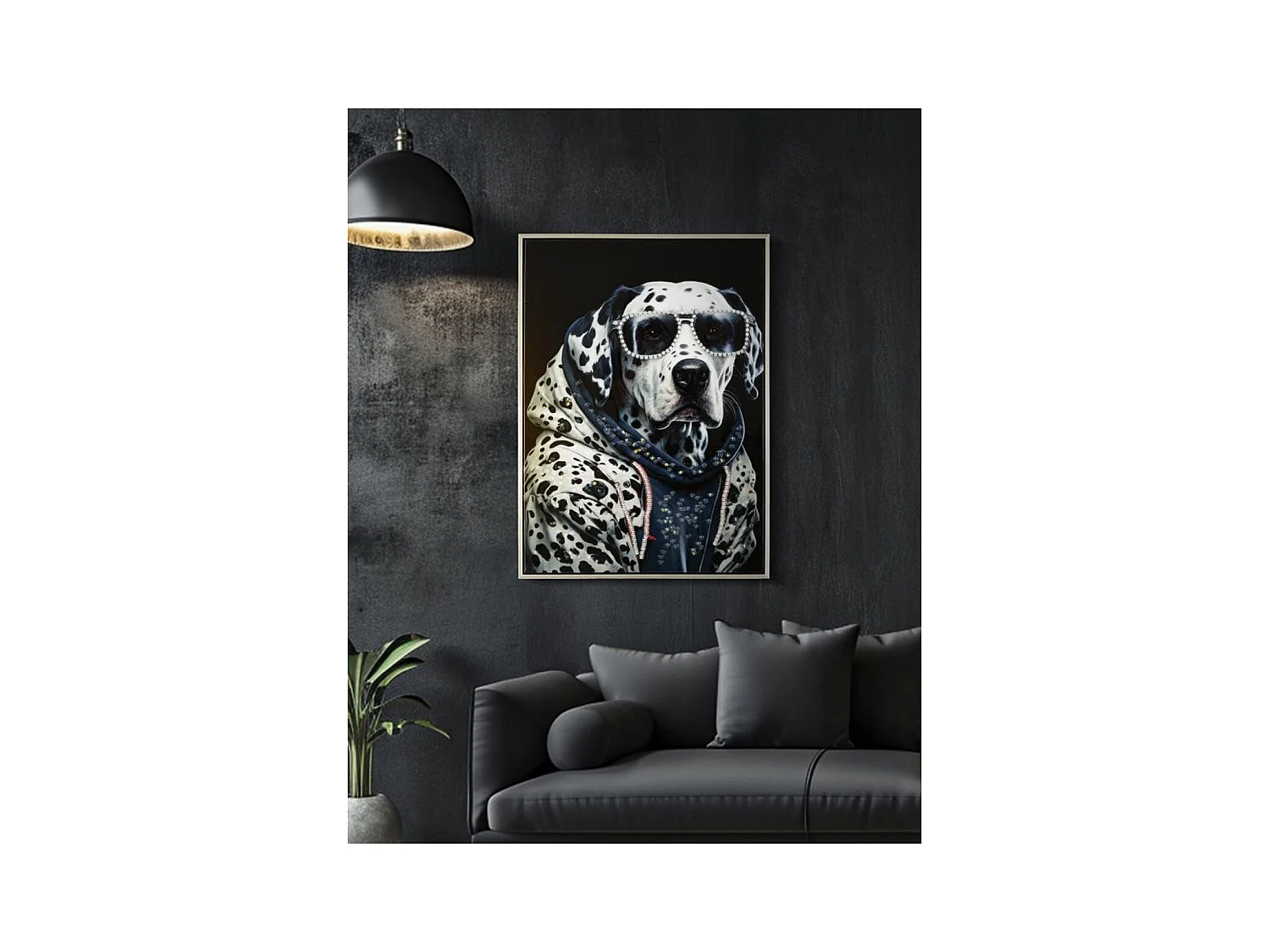 Afdrukken op Canvas Dalmatiër, Veelkleurig, 53x3x73 cm, Epikasa