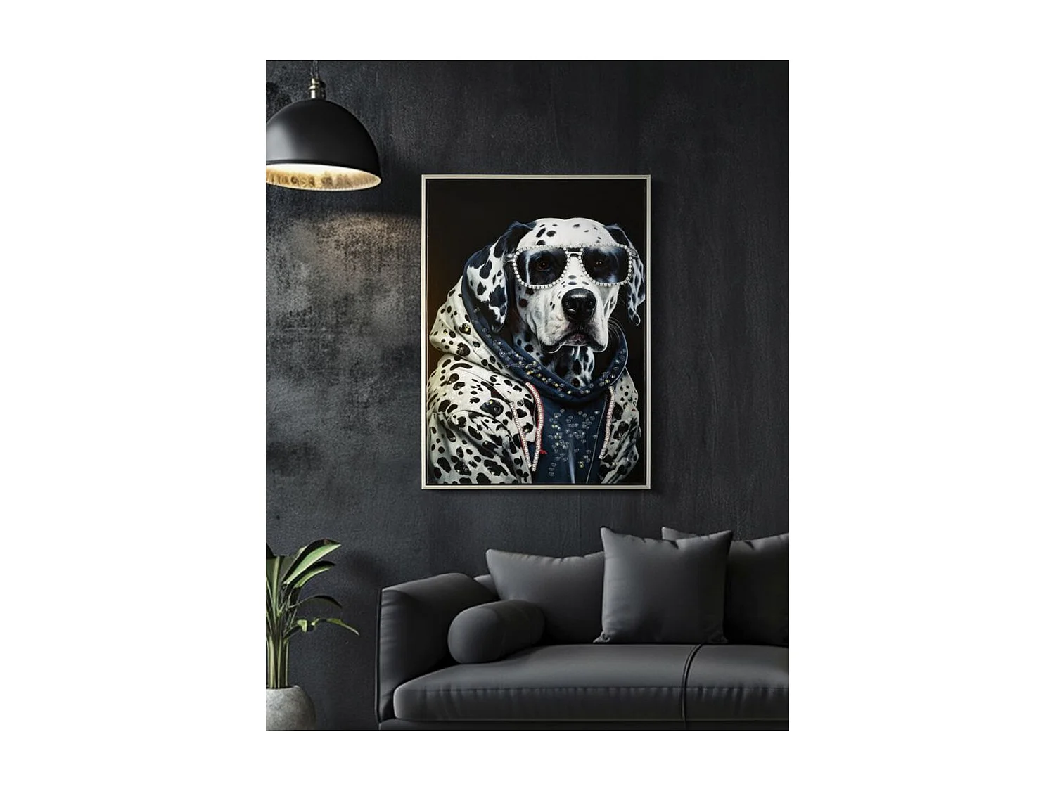 Wydruk na Płótnie Dalmatyńczyk, Wielokolorowy, 53x3x73 cm, Seven Design