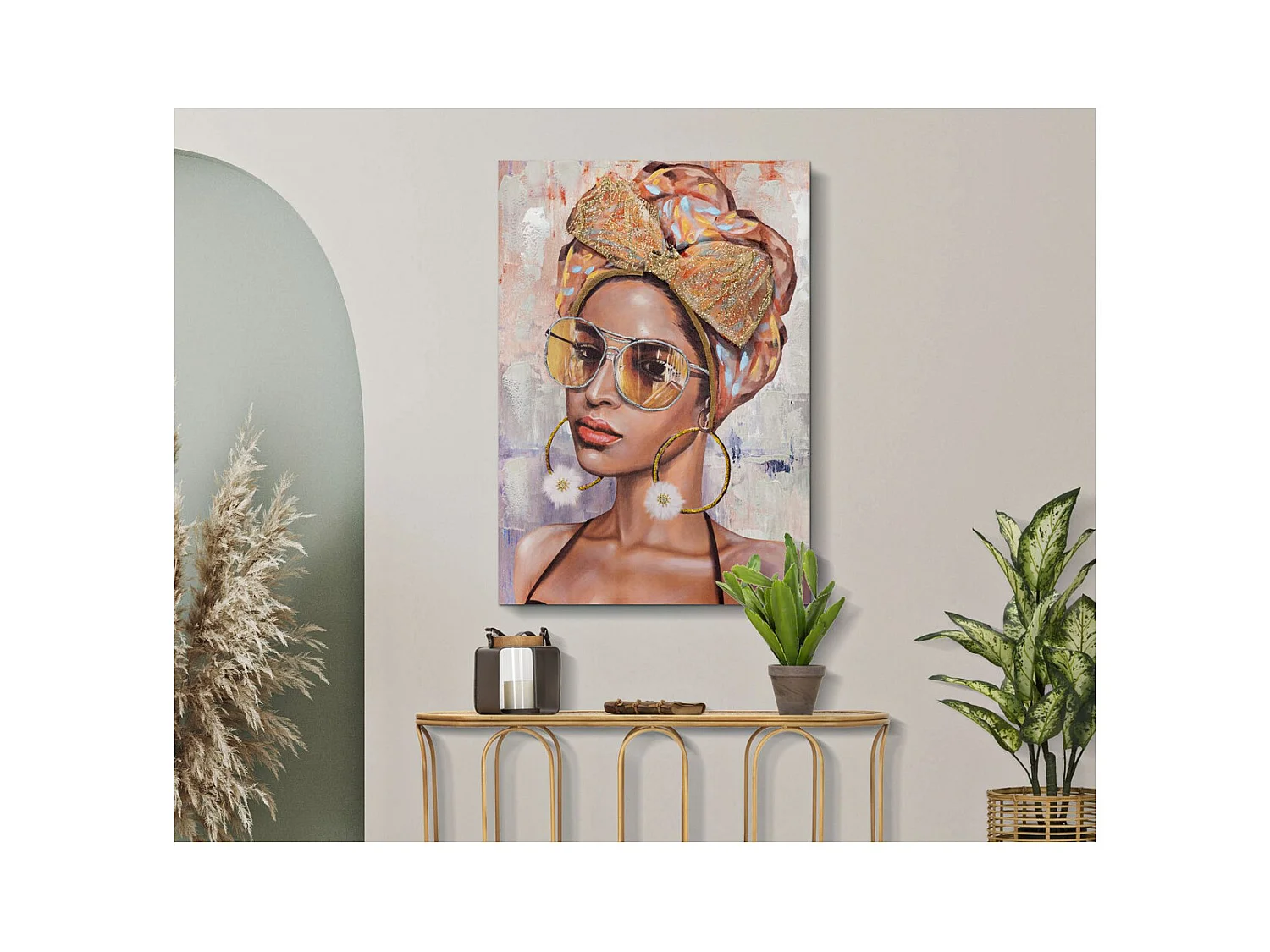 Impressão em Tela Brasil 1, Multicolorido, 70x3x100 cm, Epikasa