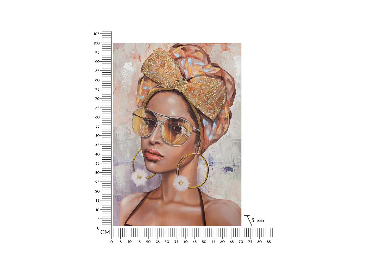 Impressão em Tela Brasil 1, Multicolorido, 70x3x100 cm, Epikasa