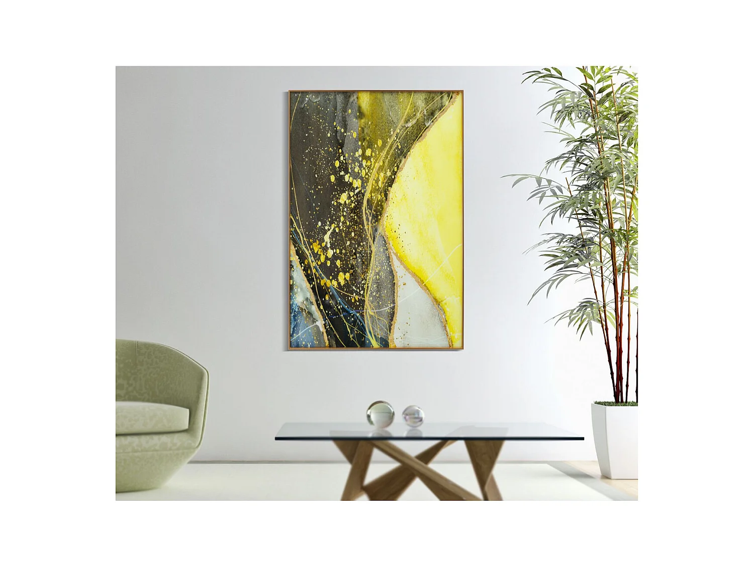 Stampa su Tela Astratto 2, Multicolore, 120x3,5x80 cm, Seven Design