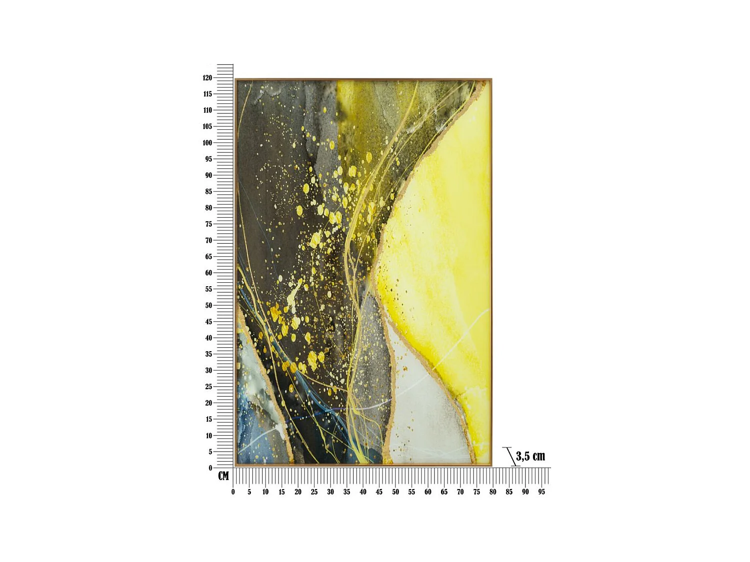 Stampa su Tela Astratto 2, Multicolore, 120x3,5x80 cm, Seven Design