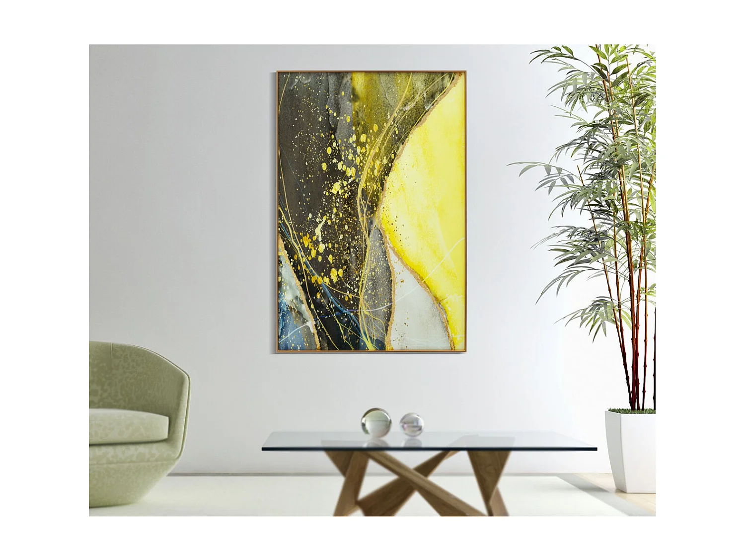 Impression sur Toile Abstrait 2, Multicouleur, 120x3,5x80 cm, Epikasa