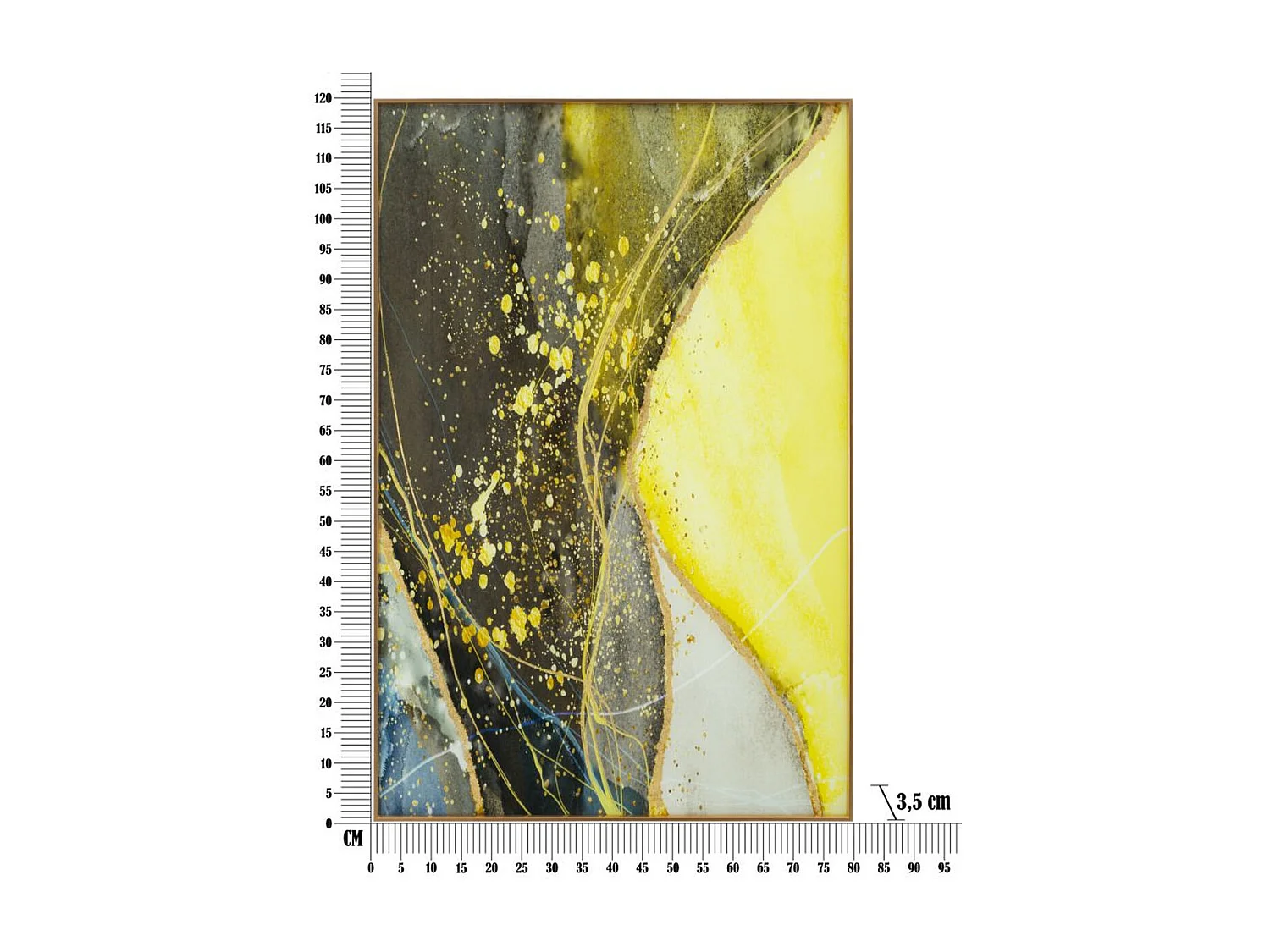 Impression sur Toile Abstrait 2, Multicouleur, 120x3,5x80 cm, Epikasa
