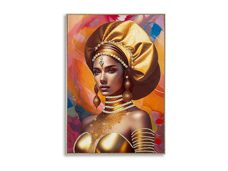 Afdrukken op Canvas Africa 24, Veelkleurig, 72x4,5x102 cm, Epikasa