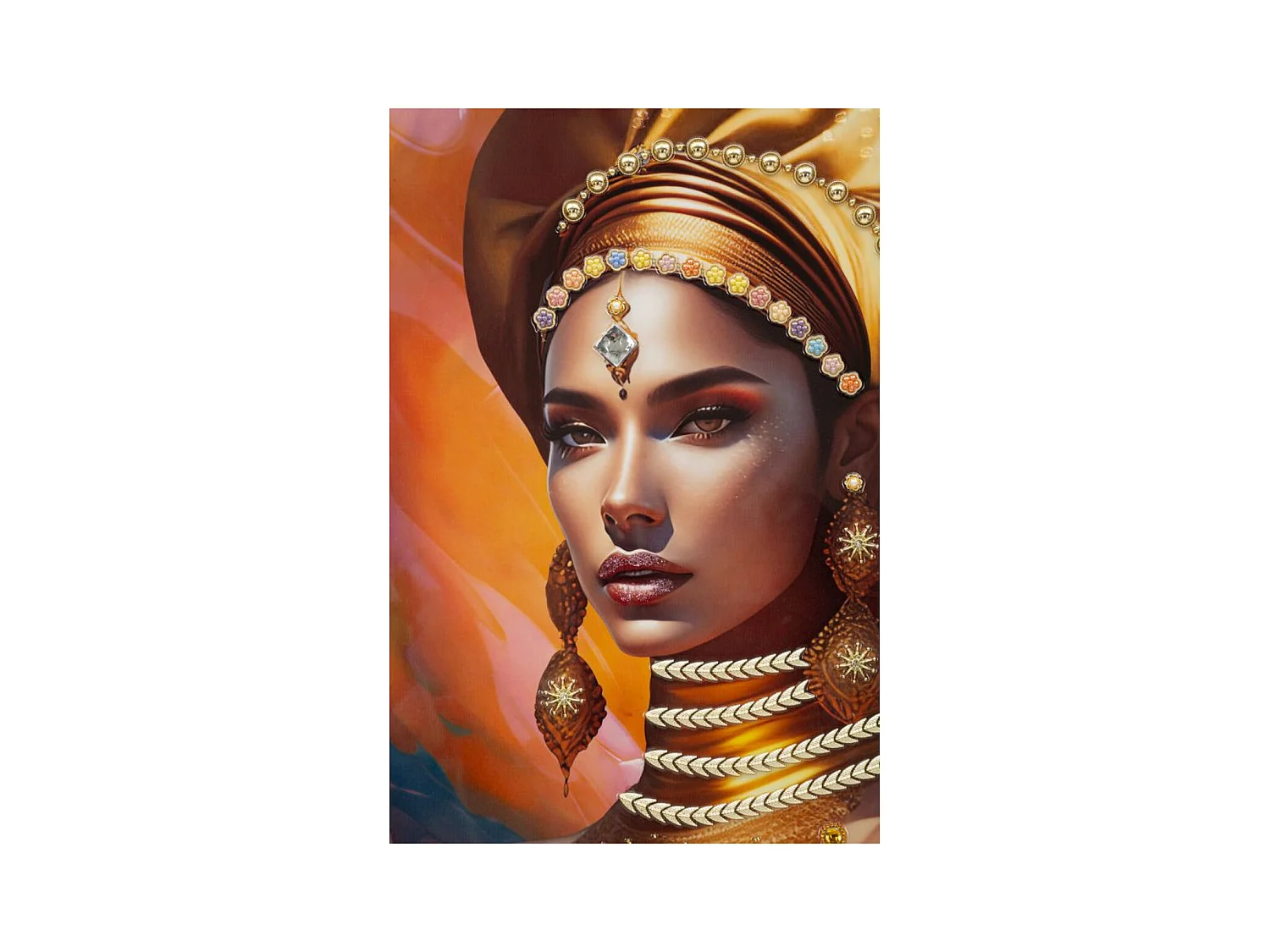 Afdrukken op Canvas Africa 24, Veelkleurig, 72x4,5x102 cm, Epikasa