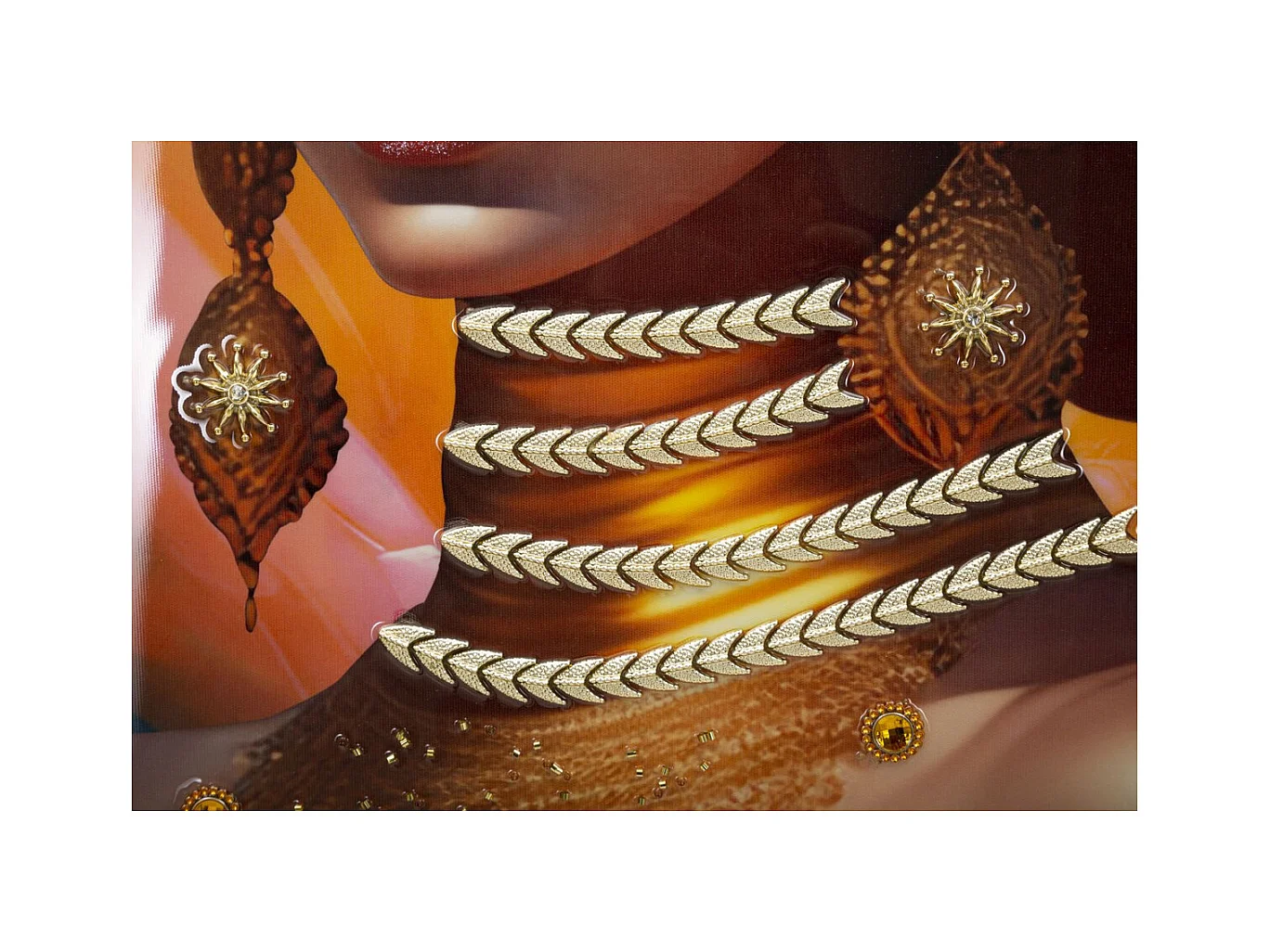 Afdrukken op Canvas Africa 24, Veelkleurig, 72x4,5x102 cm, Epikasa