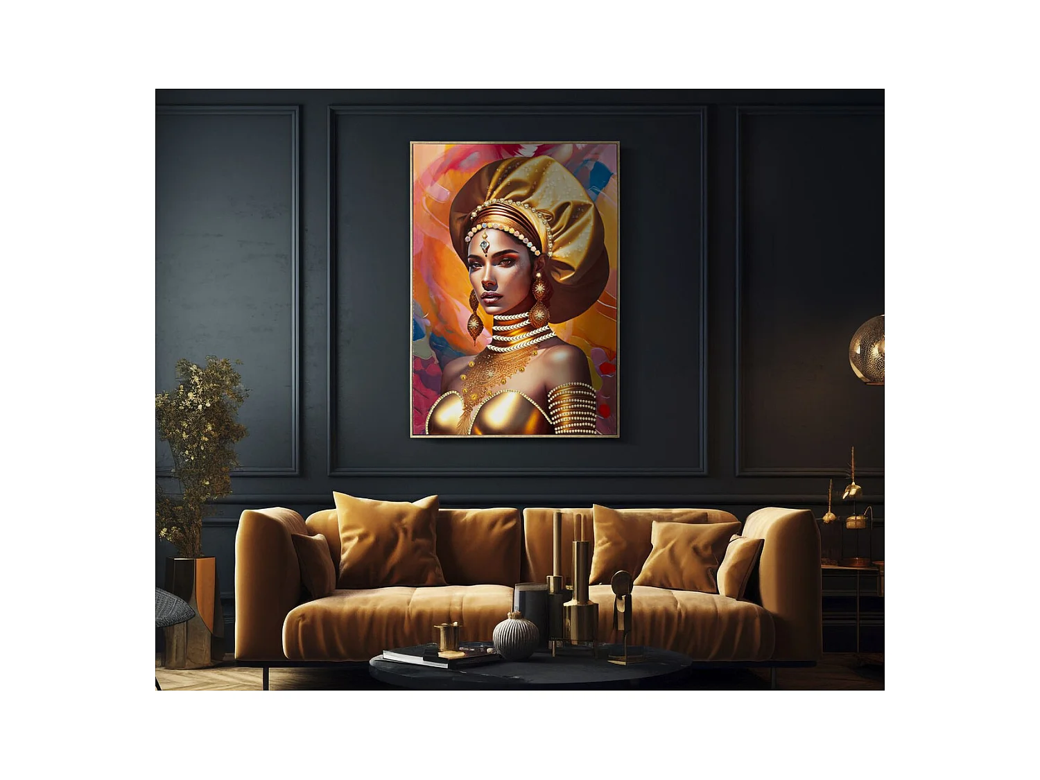 Afdrukken op Canvas Africa 24, Veelkleurig, 72x4,5x102 cm, Epikasa