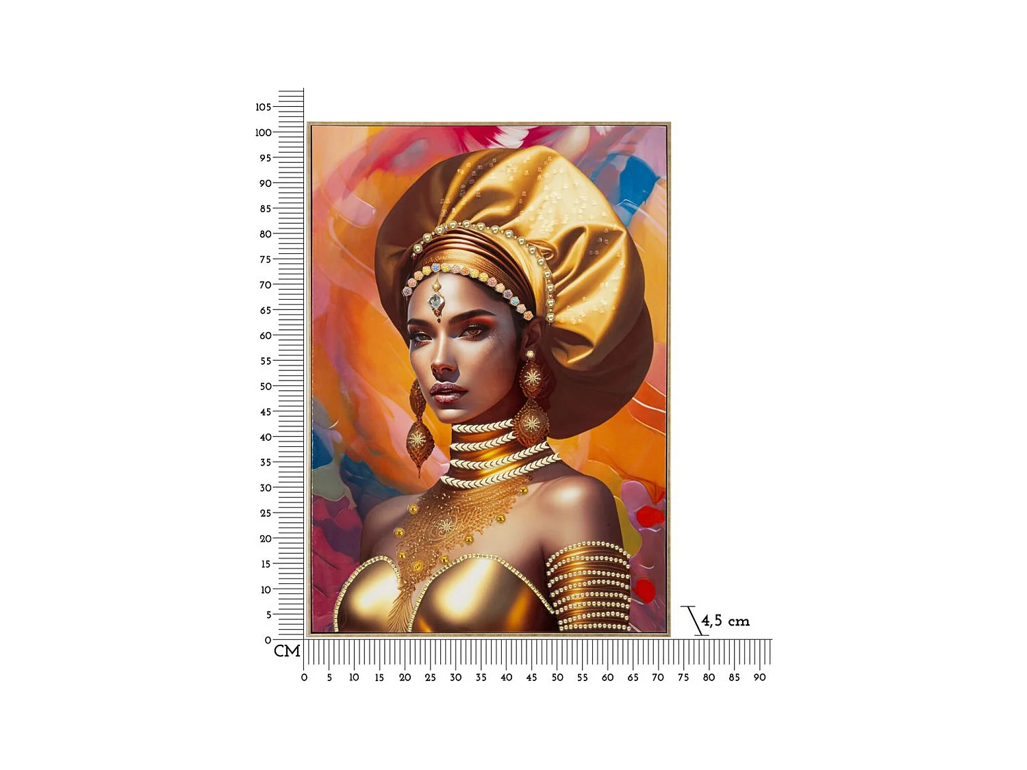 Afdrukken op Canvas Africa 24, Veelkleurig, 72x4,5x102 cm, Epikasa