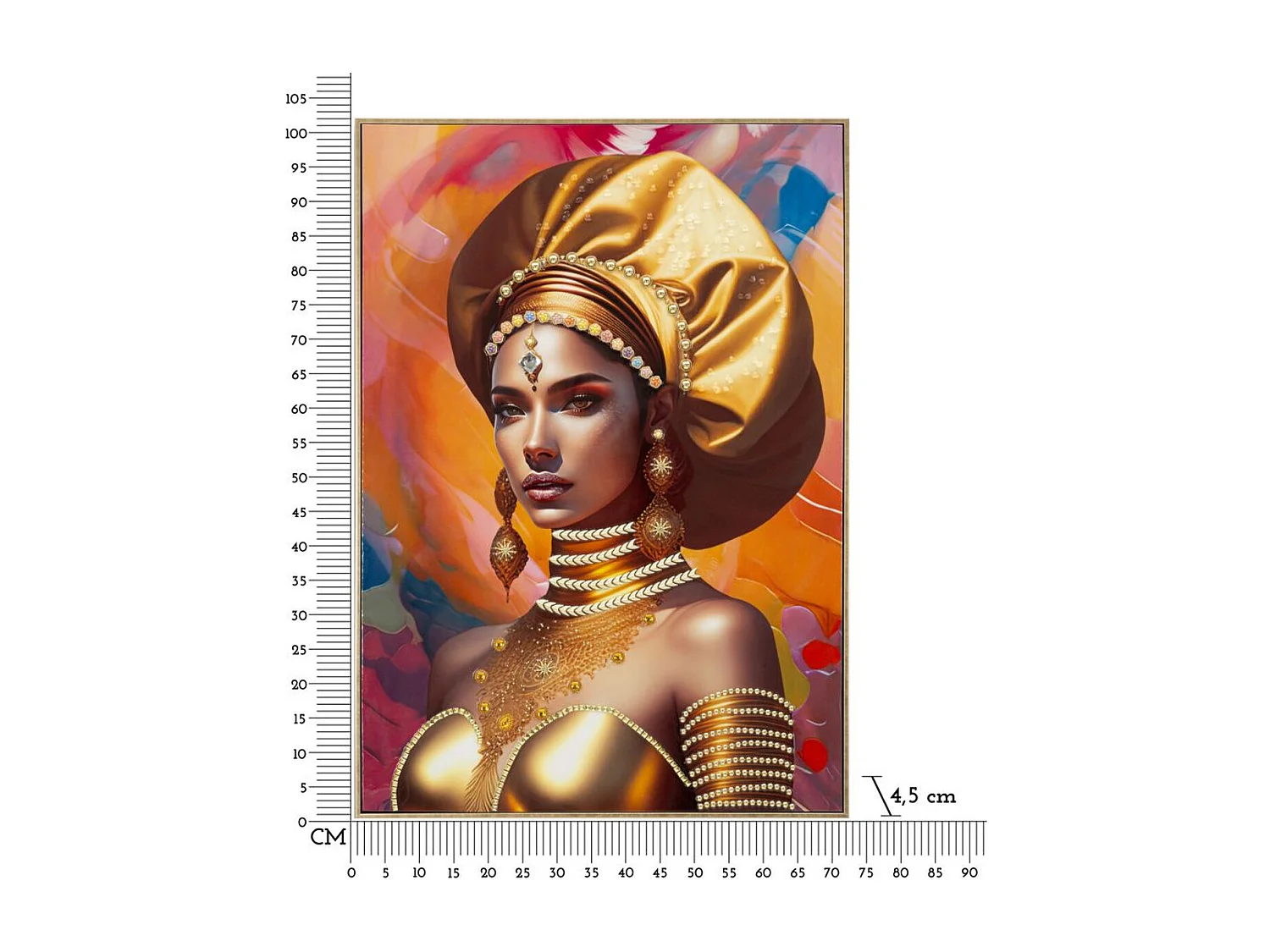 Wydruk na Płótnie Afryka 24, Wielokolorowy, 72x4,5x102 cm, Seven Design