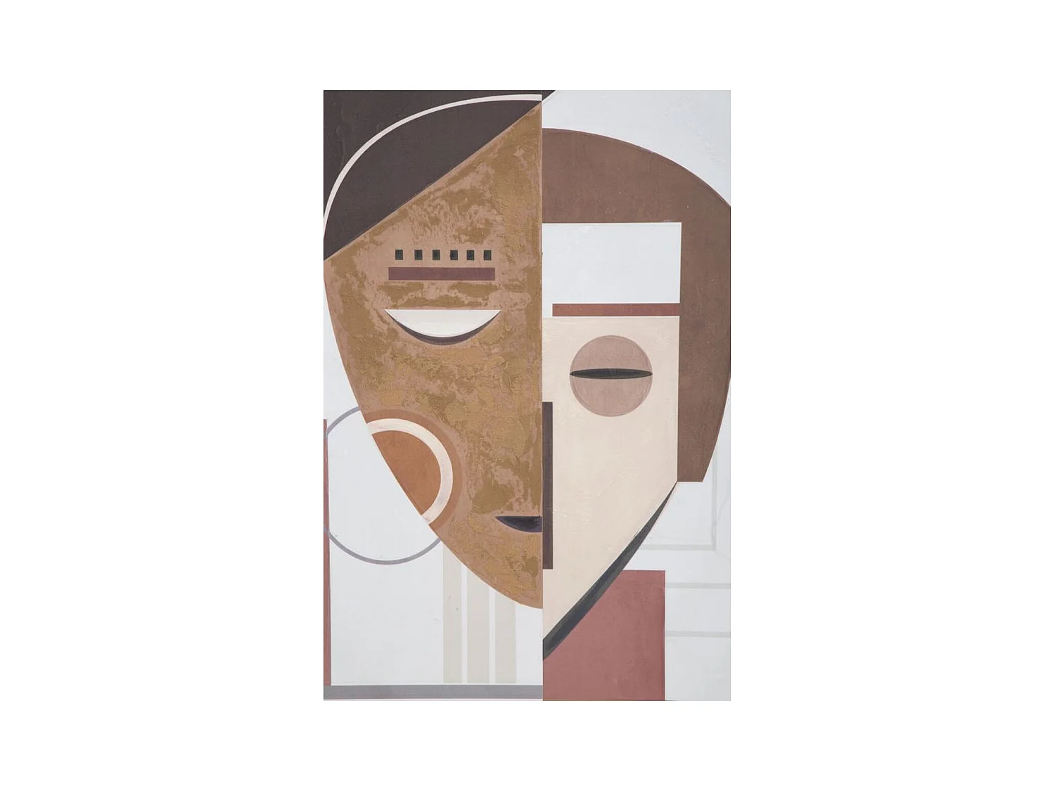 Wydruk na Płótnie Twarz 18, Wielokolorowy, 60x2,7x80 cm, Epikasa