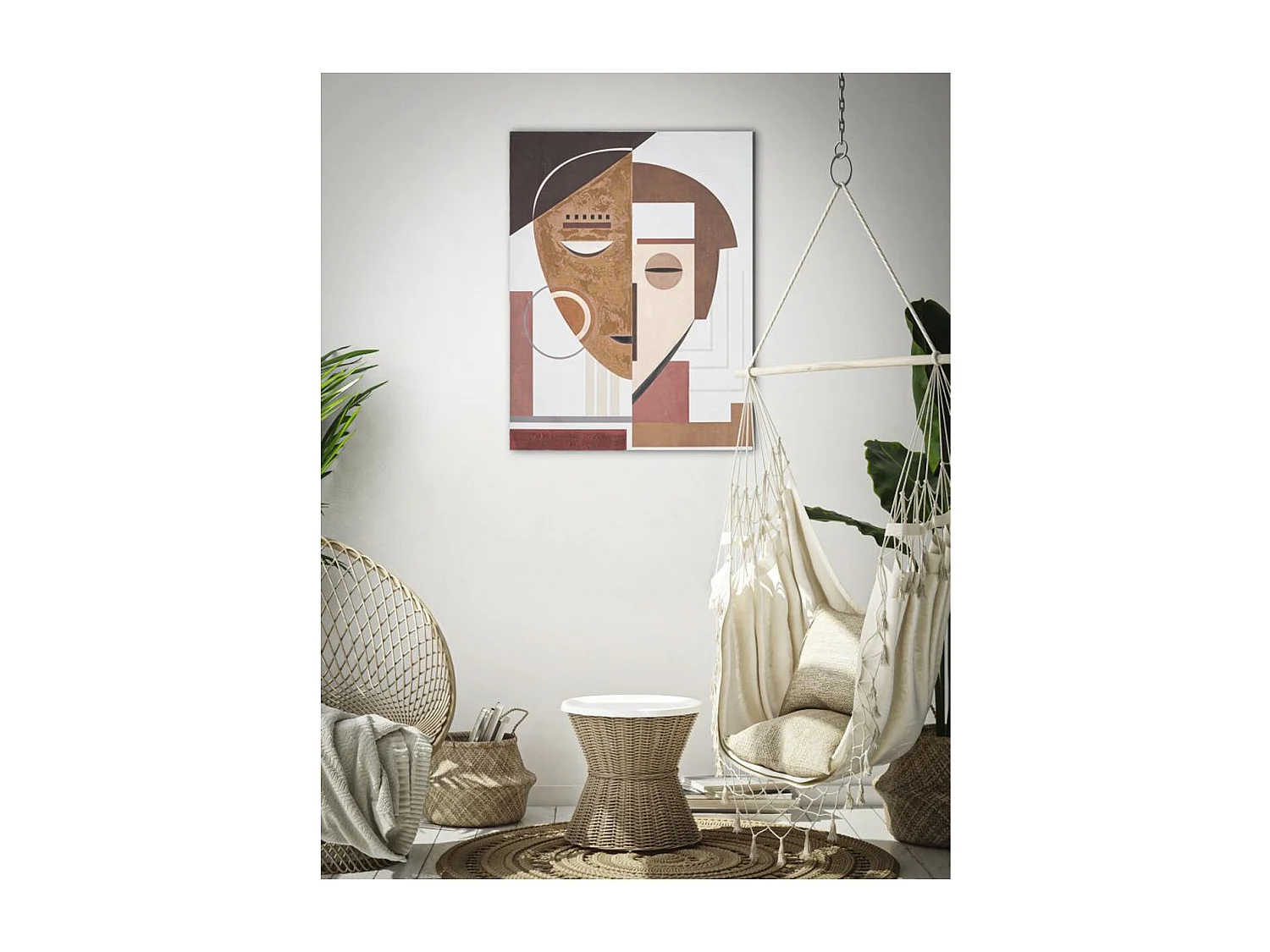 Wydruk na Płótnie Twarz 18, Wielokolorowy, 60x2,7x80 cm, Seven Design