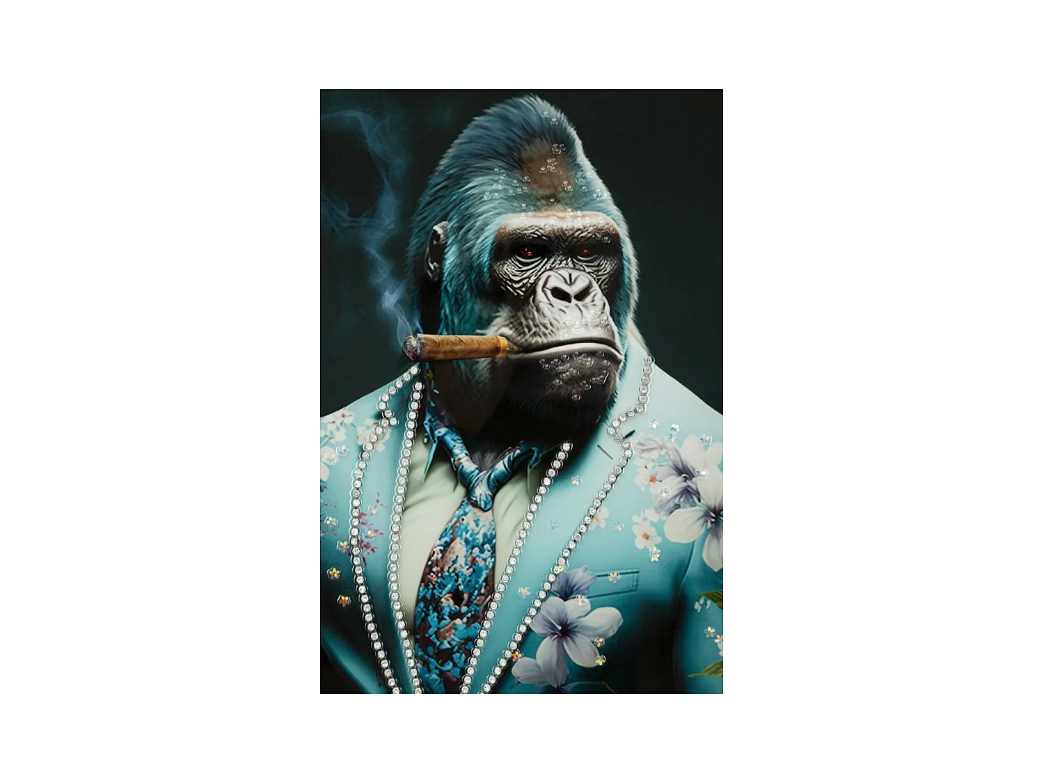 Afdrukken op Canvas Gorilla 5, Veelkleurig, 62x4x92 cm, Epikasa