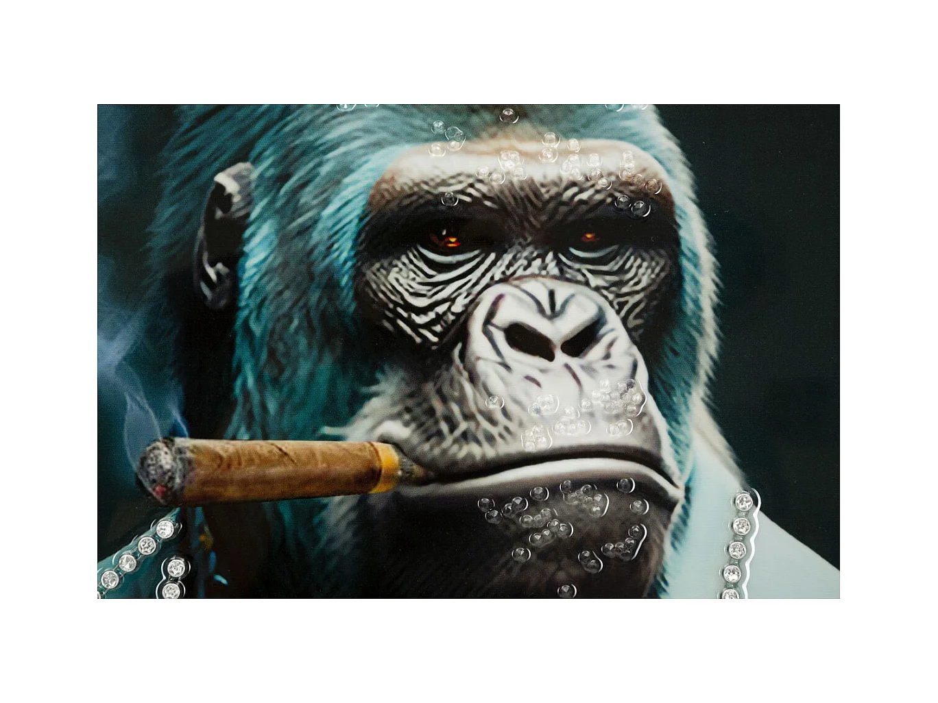 Afdrukken op Canvas Gorilla 5, Veelkleurig, 62x4x92 cm, Epikasa