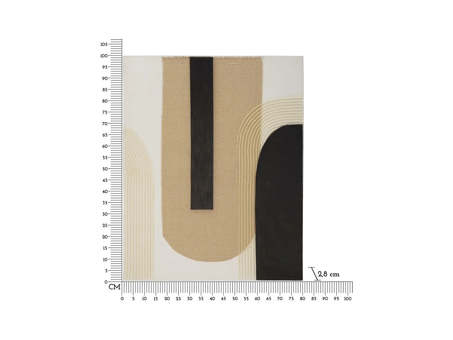 Wydruk na Płótnie Geometryczny 21, Wielokolorowy, 80x2,8x100 cm, Epikasa