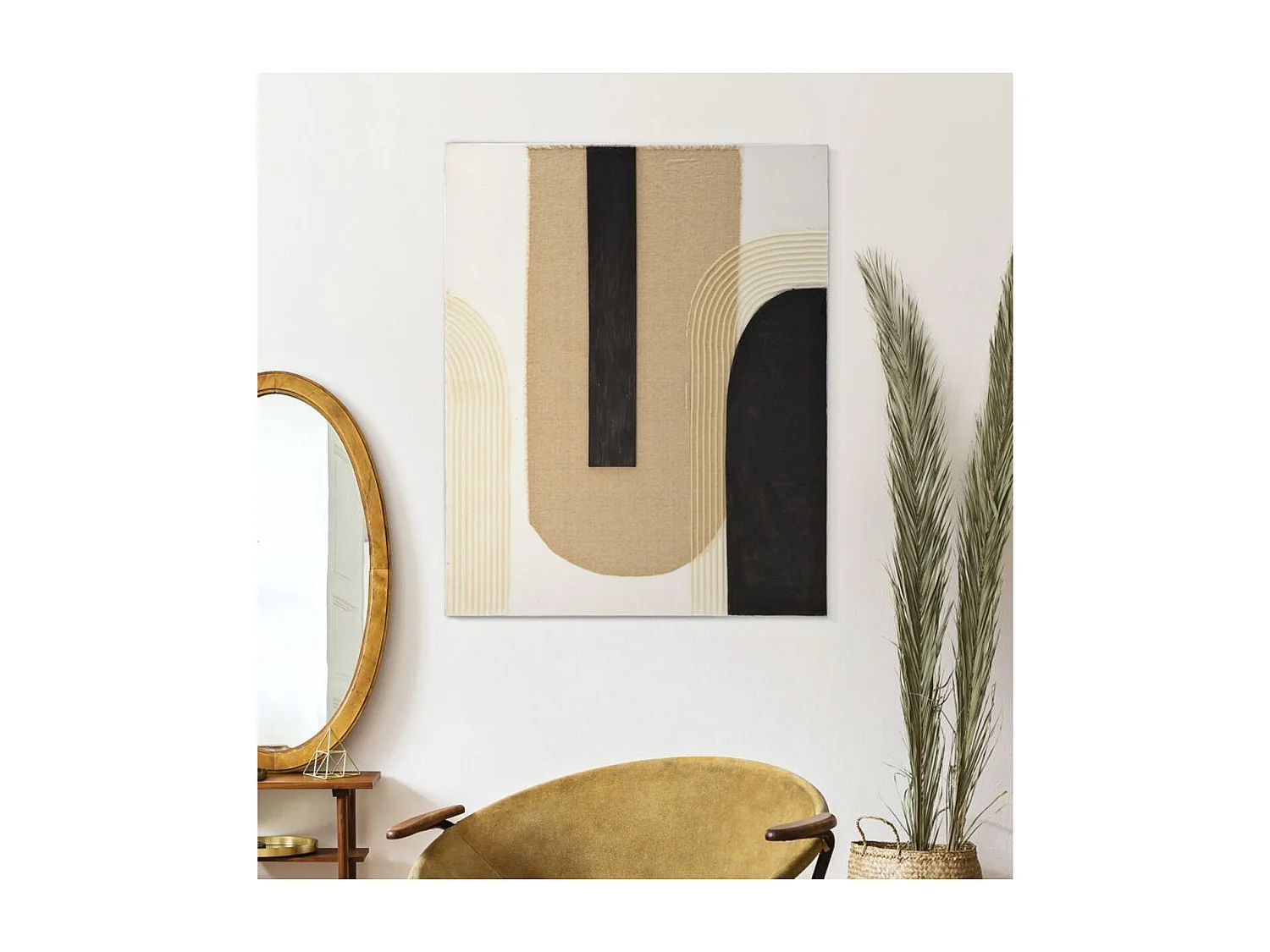 Afdrukken op Canvas Geometrisch 21, Veelkleurig, 80x2,8x100 cm, Seven Design