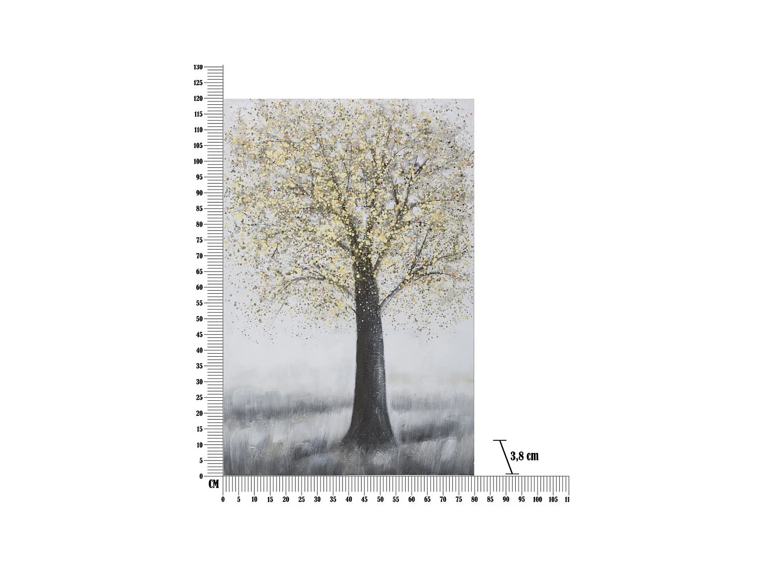 Afdrukken op Canvas Boom 12, Veelkleurig, 80x3,8x120 cm, Epikasa