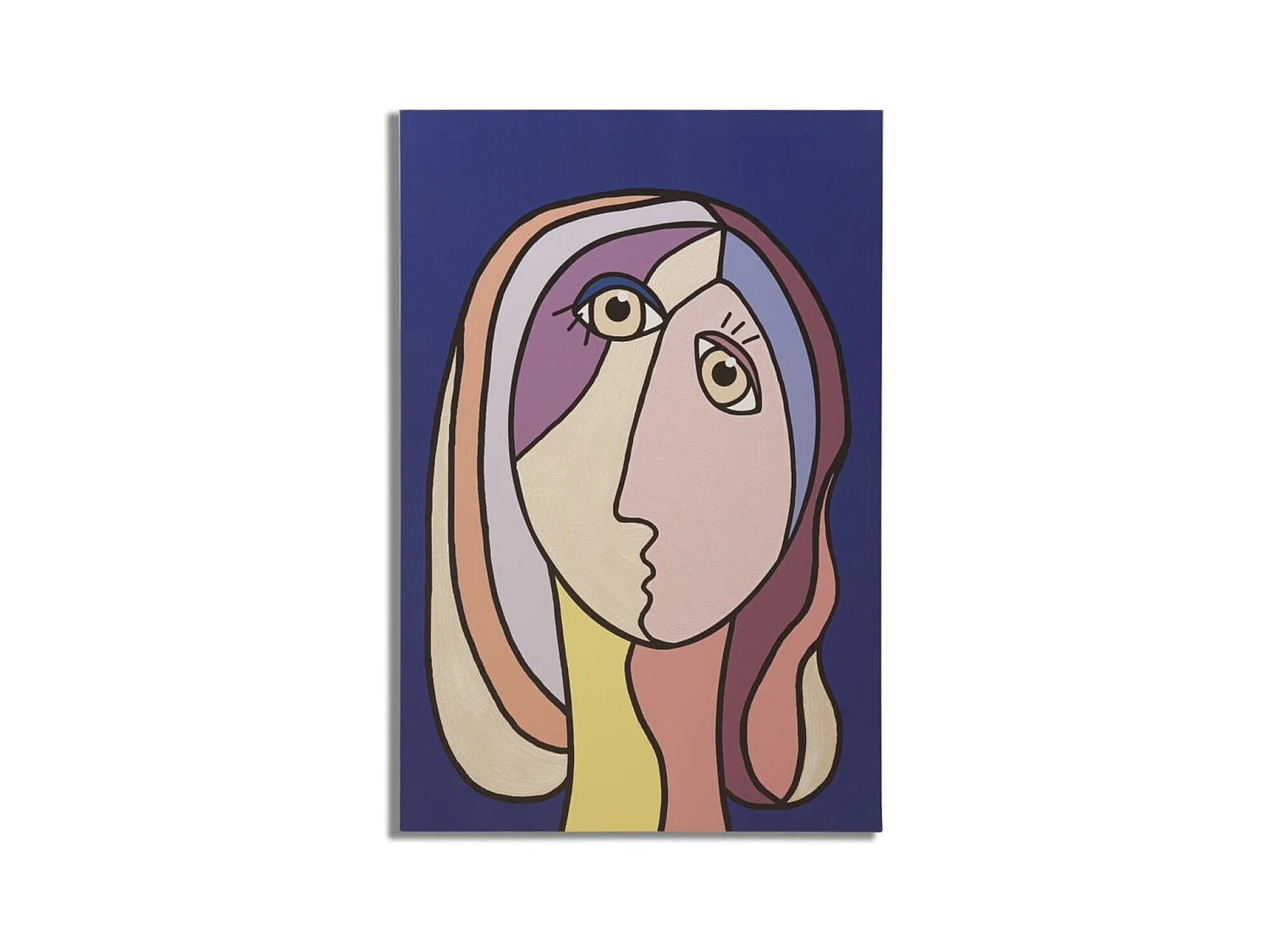 Wydruk na Płótnie Twarz 12, Wielokolorowy, 80x3x120 cm, Epikasa