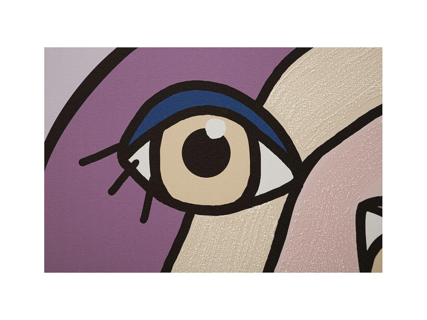 Wydruk na Płótnie Twarz 12, Wielokolorowy, 80x3x120 cm, Epikasa