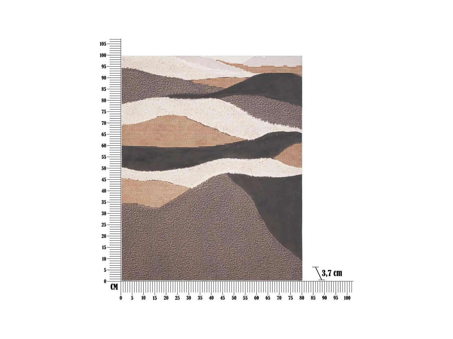 Afdrukken op Canvas Berg, Veelkleurig, 80x3,7x100 cm, Epikasa