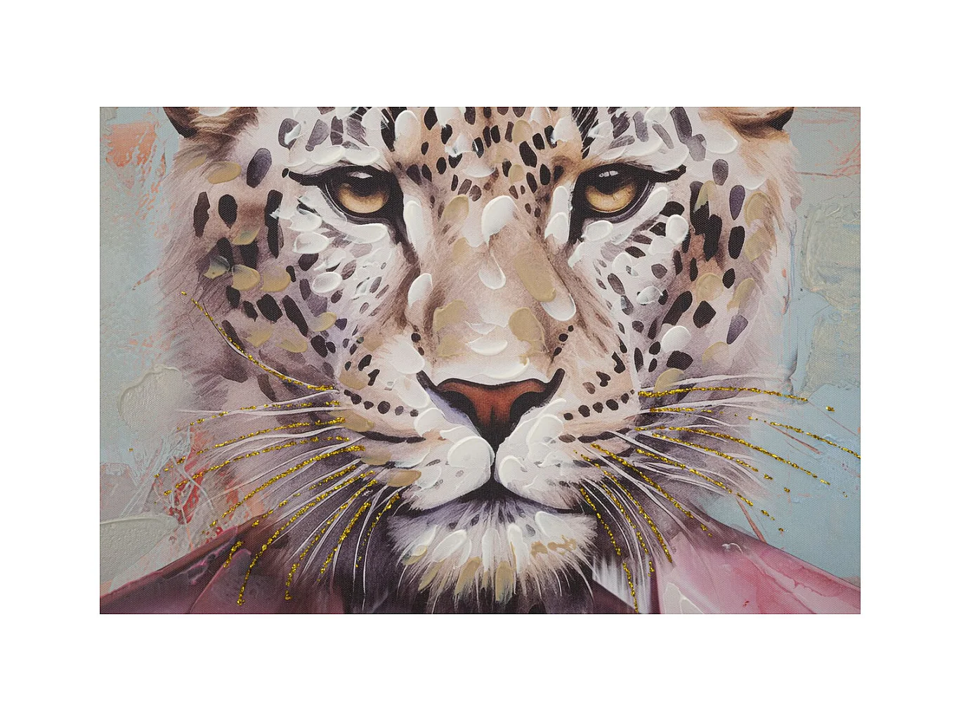 Stampa su Tela Leone 1, Multicolore, 82x4,5x122 cm, Seven Design