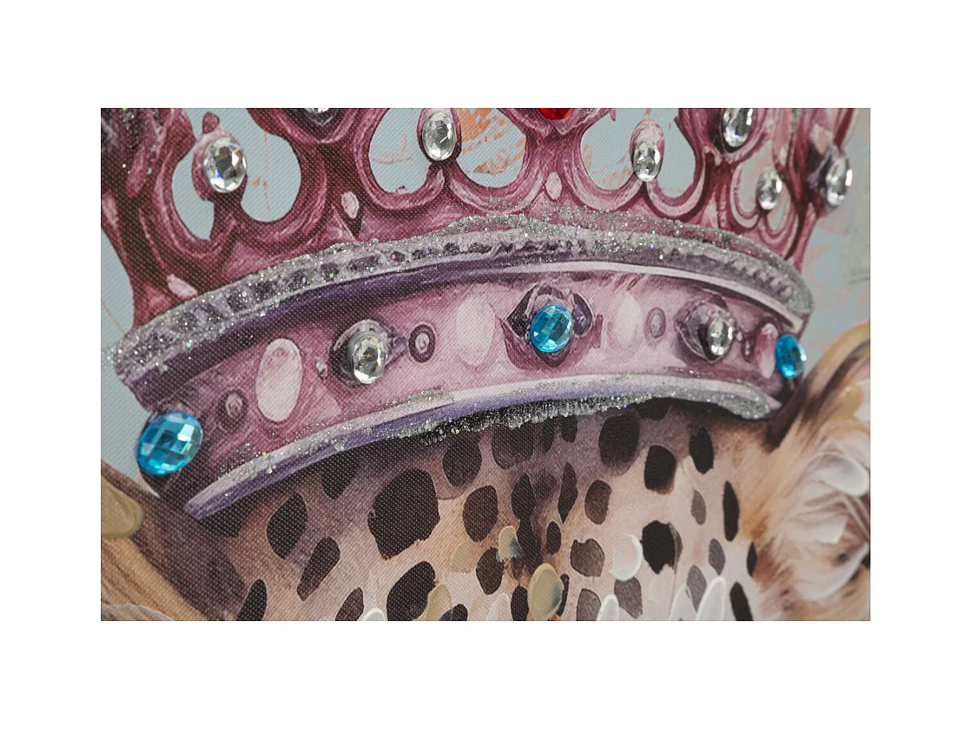 Stampa su Tela Leone 1, Multicolore, 82x4,5x122 cm, Seven Design