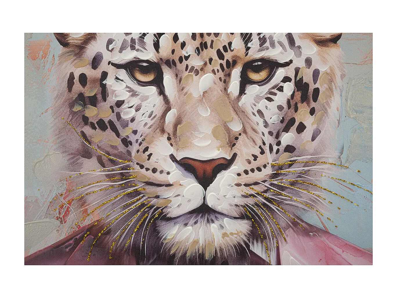 Impression sur Toile Lion 1, Multicouleur, 82x4,5x122 cm, Epikasa