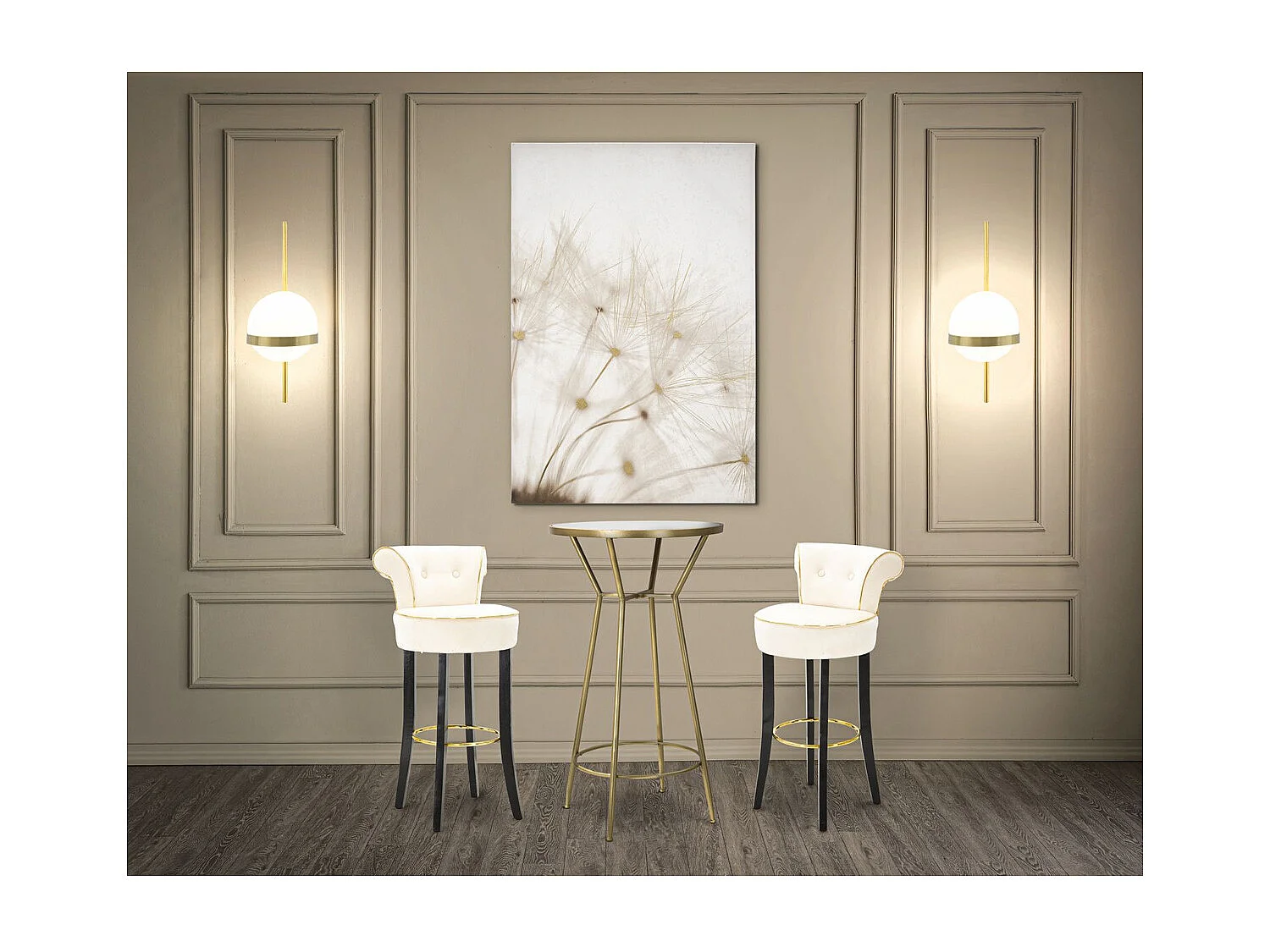 Stampa su Tela Soffioni, Multicolore, 80x3x120 cm, Seven Design