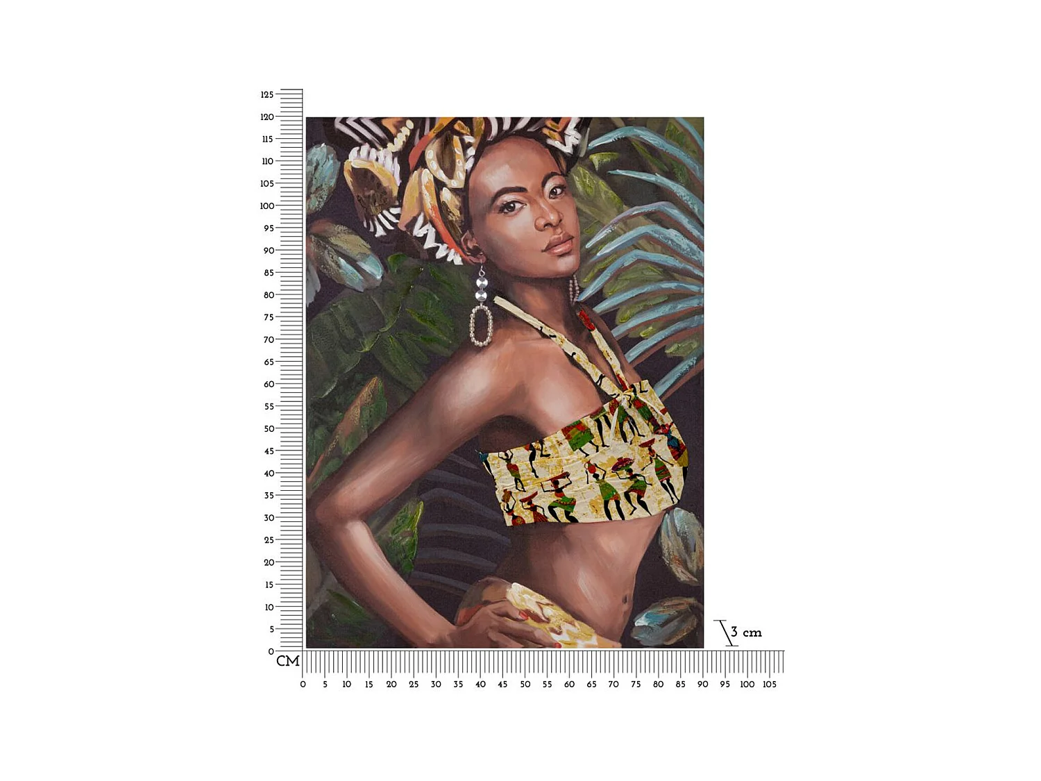 Afdrukken op Canvas Brazilië, Veelkleurig, 90x3x120 cm, Epikasa