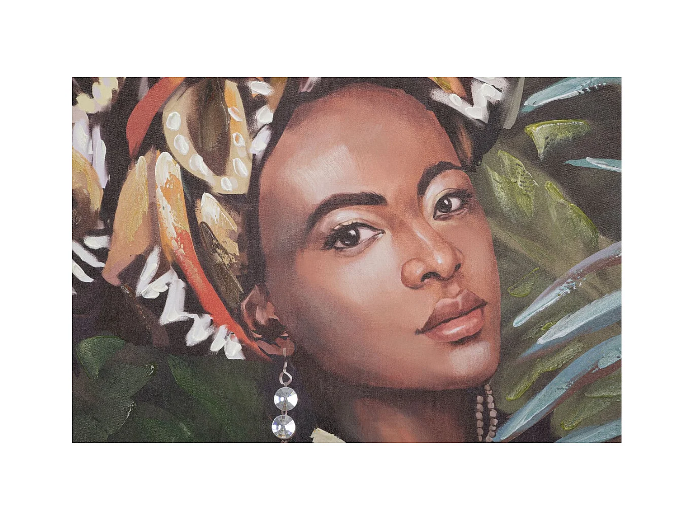 Stampa su Tela Brasile, Multicolore, 90x3x120 cm, Epikasa