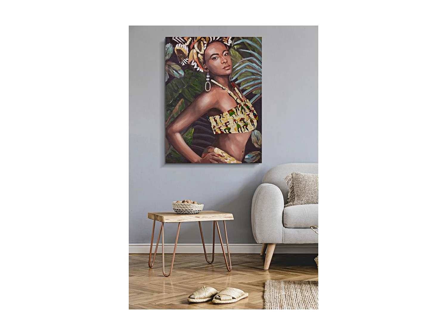 Afdrukken op Canvas Brazilië, Veelkleurig, 90x3x120 cm, Epikasa