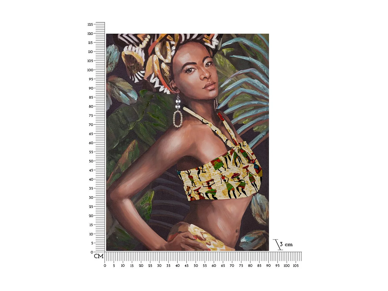 Afdrukken op Canvas Brazilië, Veelkleurig, 90x3x120 cm, Epikasa