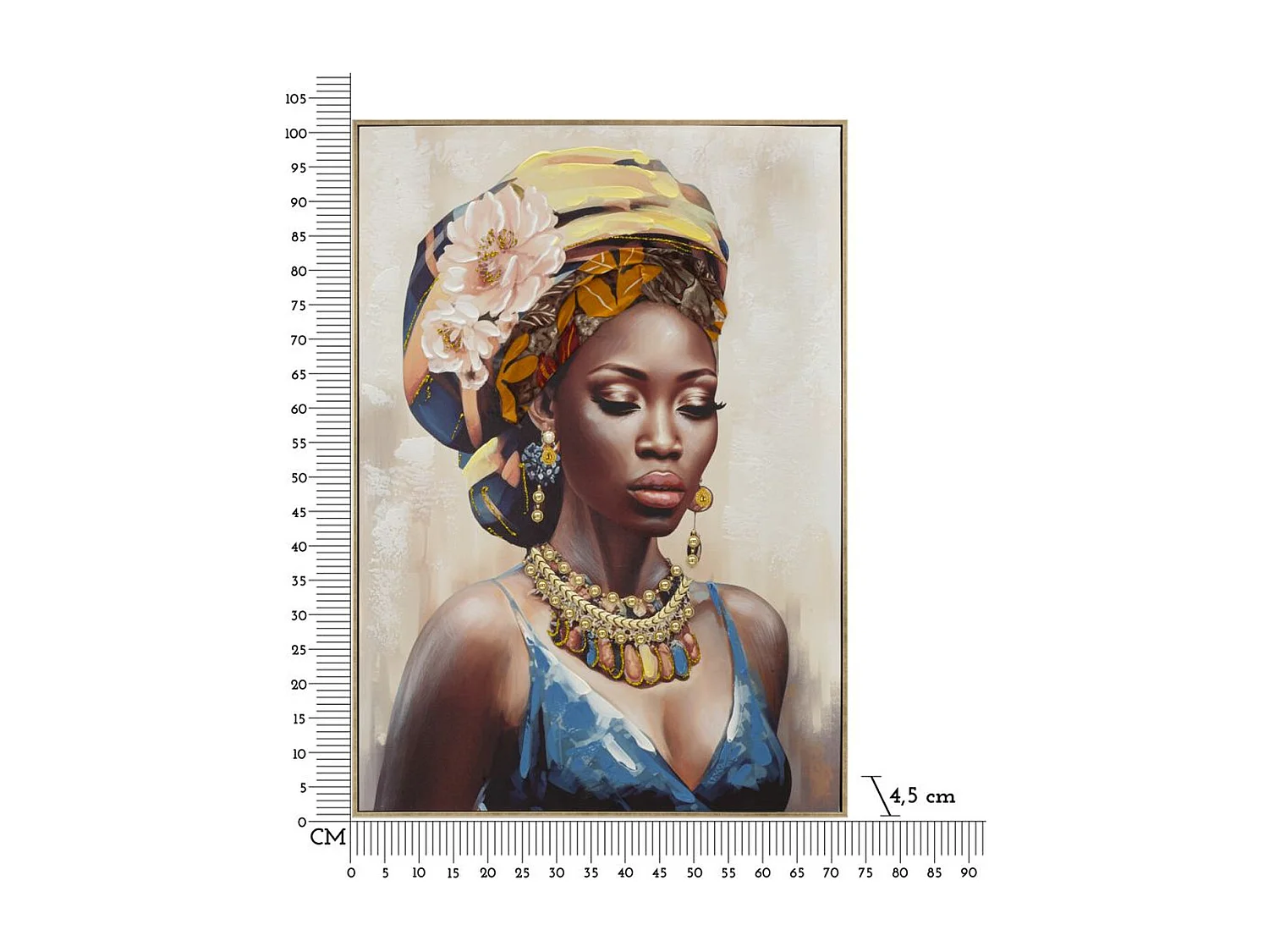 Afdrukken op Canvas Africa 20, Veelkleurig, 72x4,5x102 cm, Epikasa