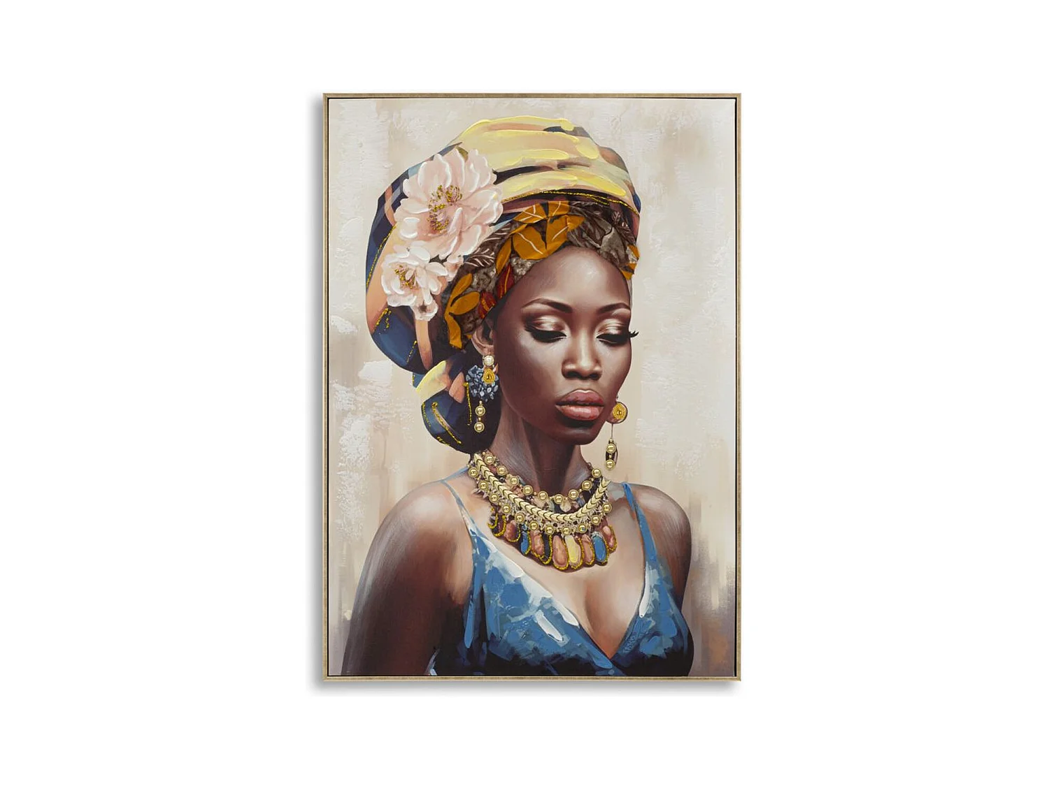 Impression sur Toile Afrique 20, Multicouleur, 72x4,5x102 cm, Epikasa