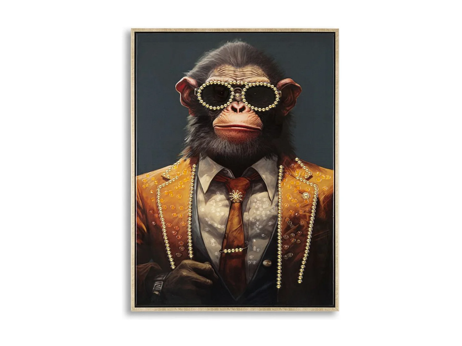 Wydruk na Płótnie Małpa 8, Wielokolorowy, 52,5x2,8x72,5 cm, Seven Design