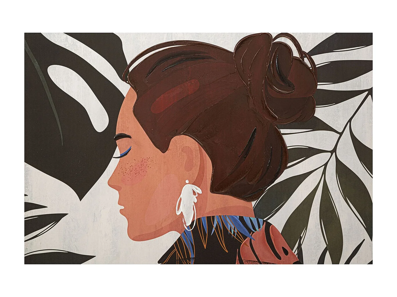 Wydruk na Płótnie Tropikalny, Wielokolorowy, 80x2,8x120 cm, Seven Design