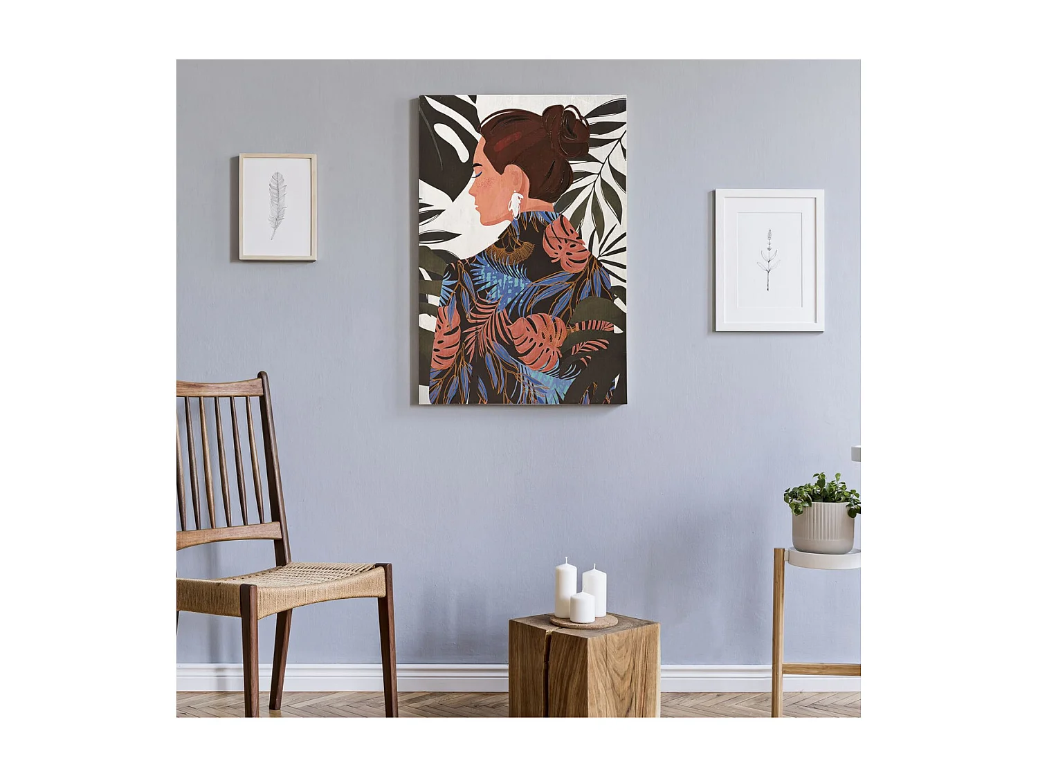 Wydruk na Płótnie Tropikalny, Wielokolorowy, 80x2,8x120 cm, Seven Design