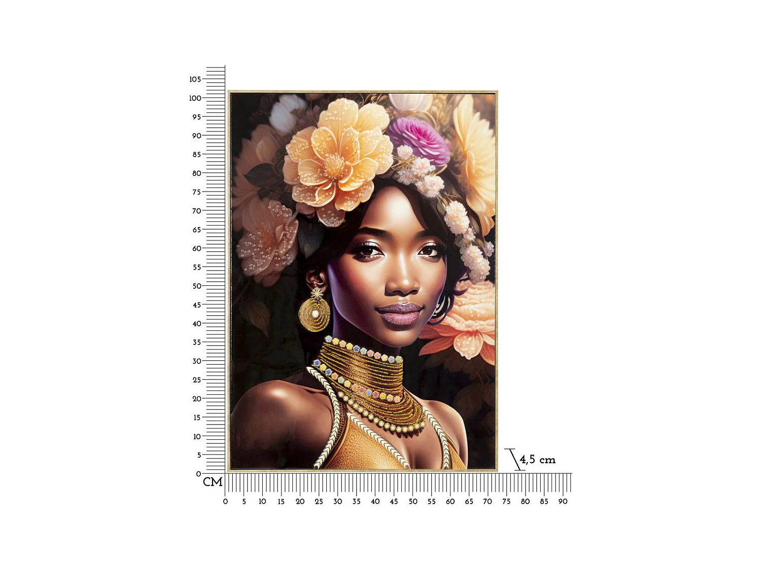 Afdrukken op Canvas Africa 22, Veelkleurig, 72x4,5x102 cm, Epikasa