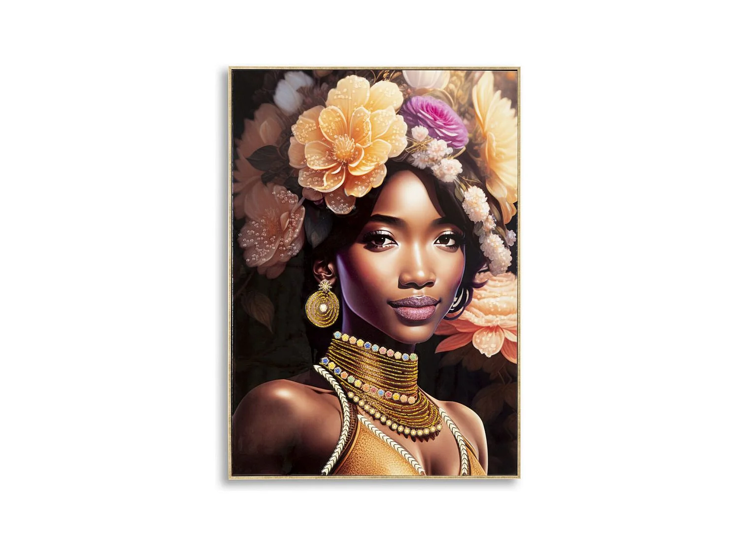Impression sur Toile Afrique 22, Multicouleur, 72x4,5x102 cm, Epikasa