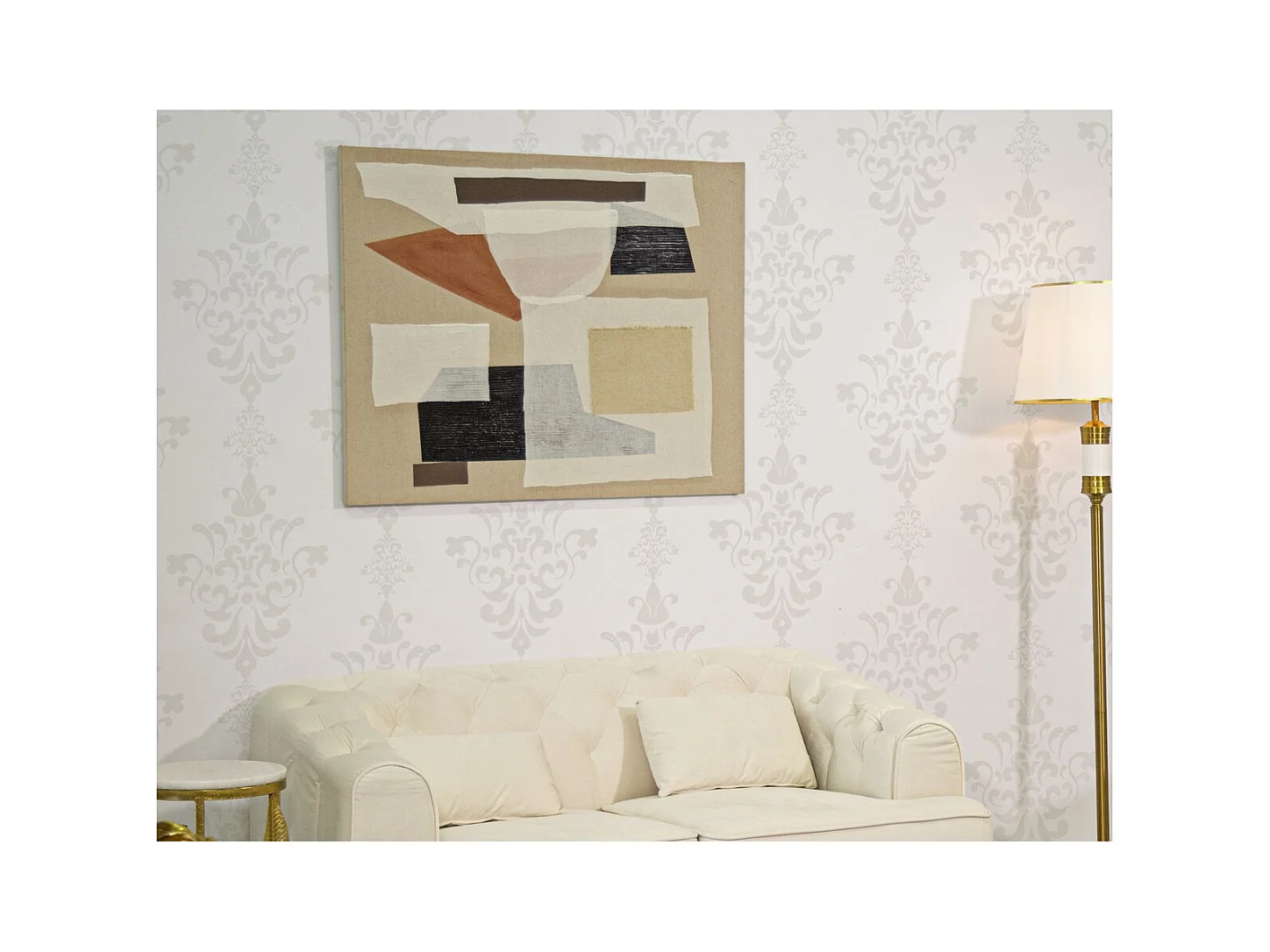 Impressão em Tela Geométrica 19, Multicolorido, 80x2,8x100 cm, Epikasa