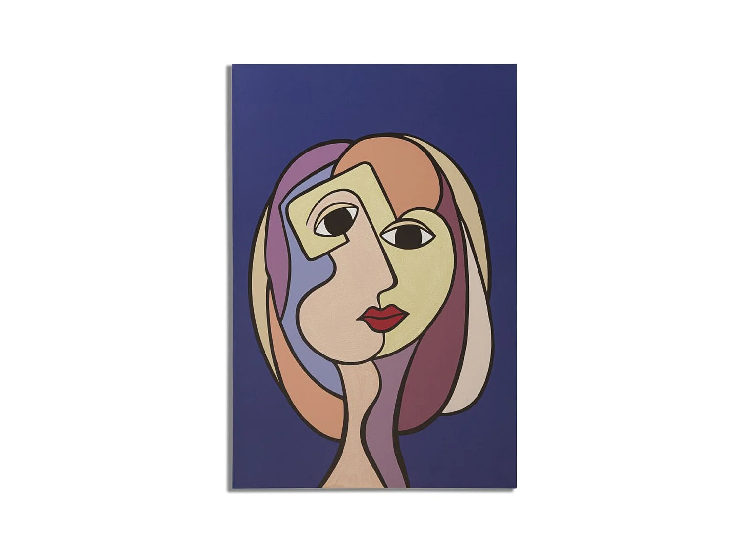 Wydruk na Płótnie Twarz 11, Wielokolorowy, 80x3x120 cm, Epikasa