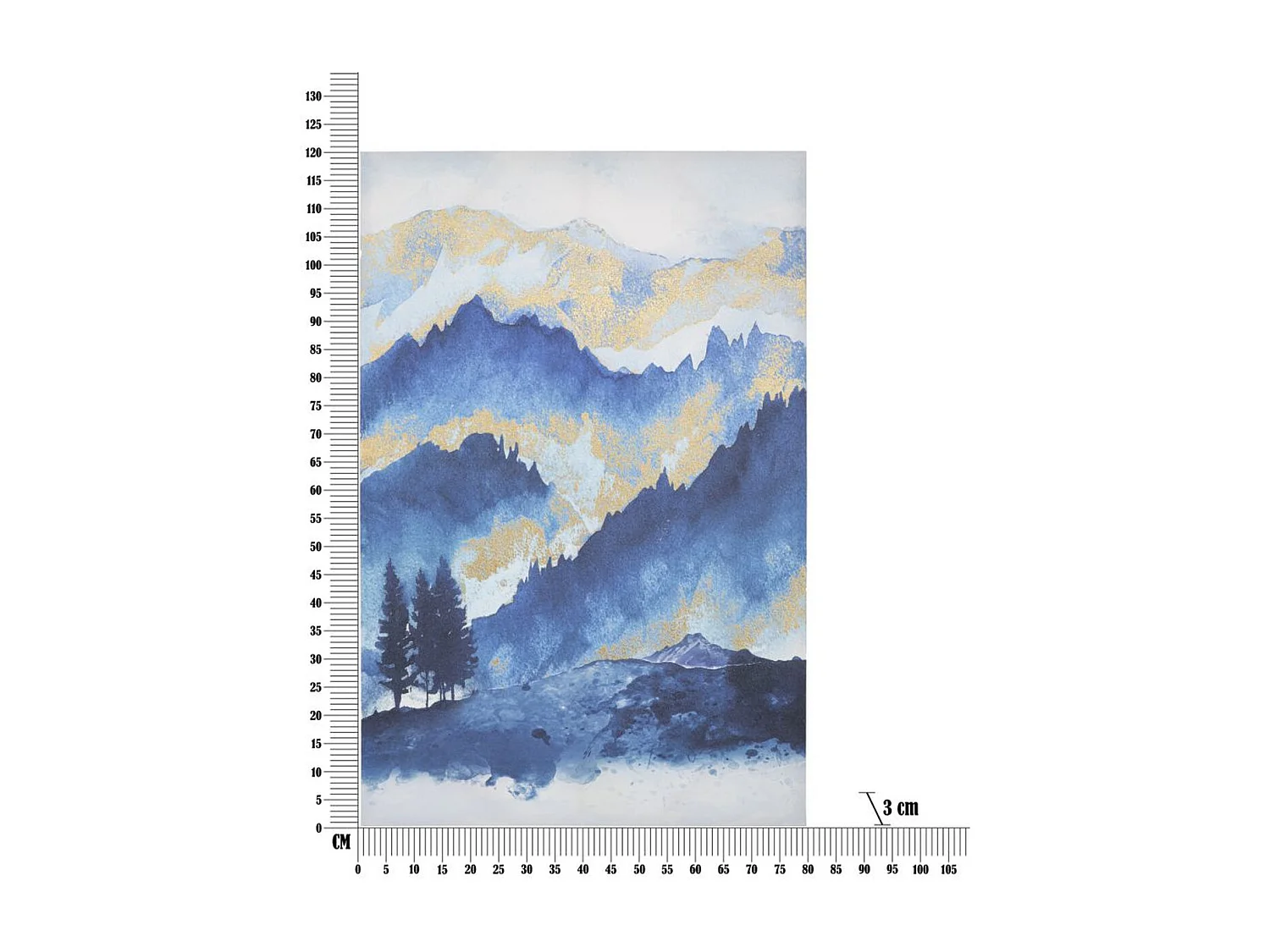 Stampa su Tela Marmo, Multicolore, 80x3x120 cm, Epikasa