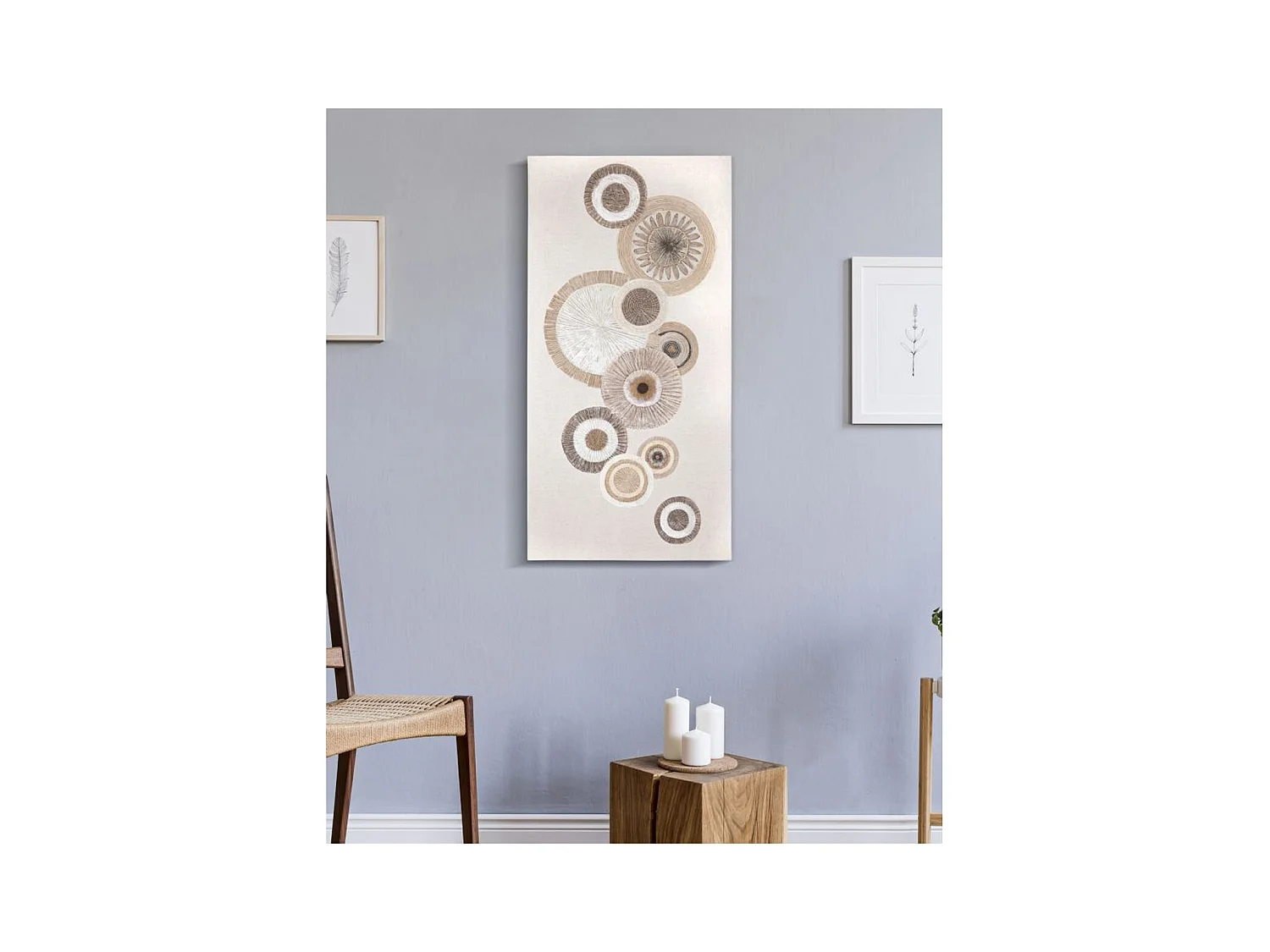 Wydruk na Płótnie Kręgi 29, Brązowy, 50x3,2x100 cm, Epikasa