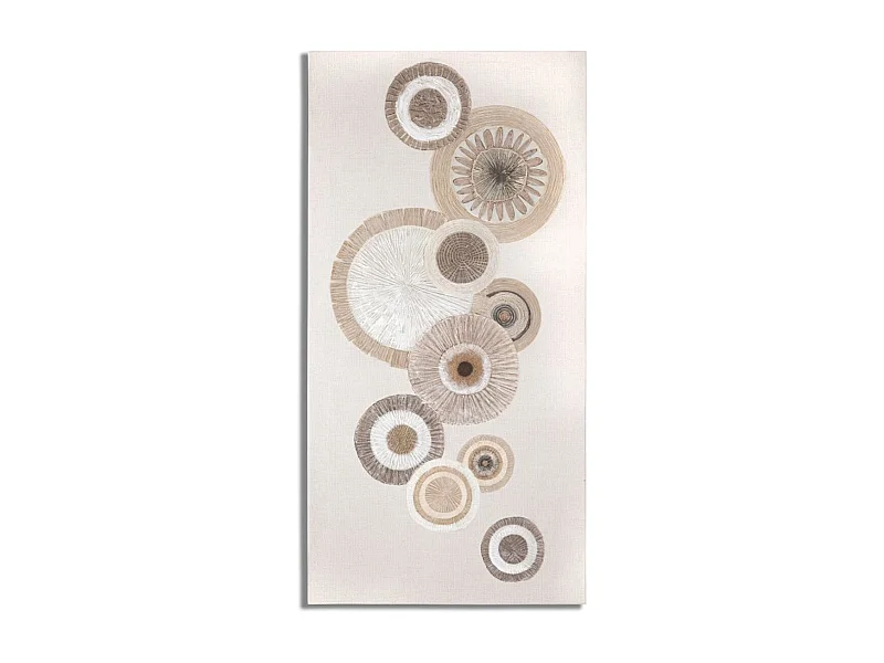 Wydruk na Płótnie Kręgi 29, Brązowy, 50x3,2x100 cm, Seven Design