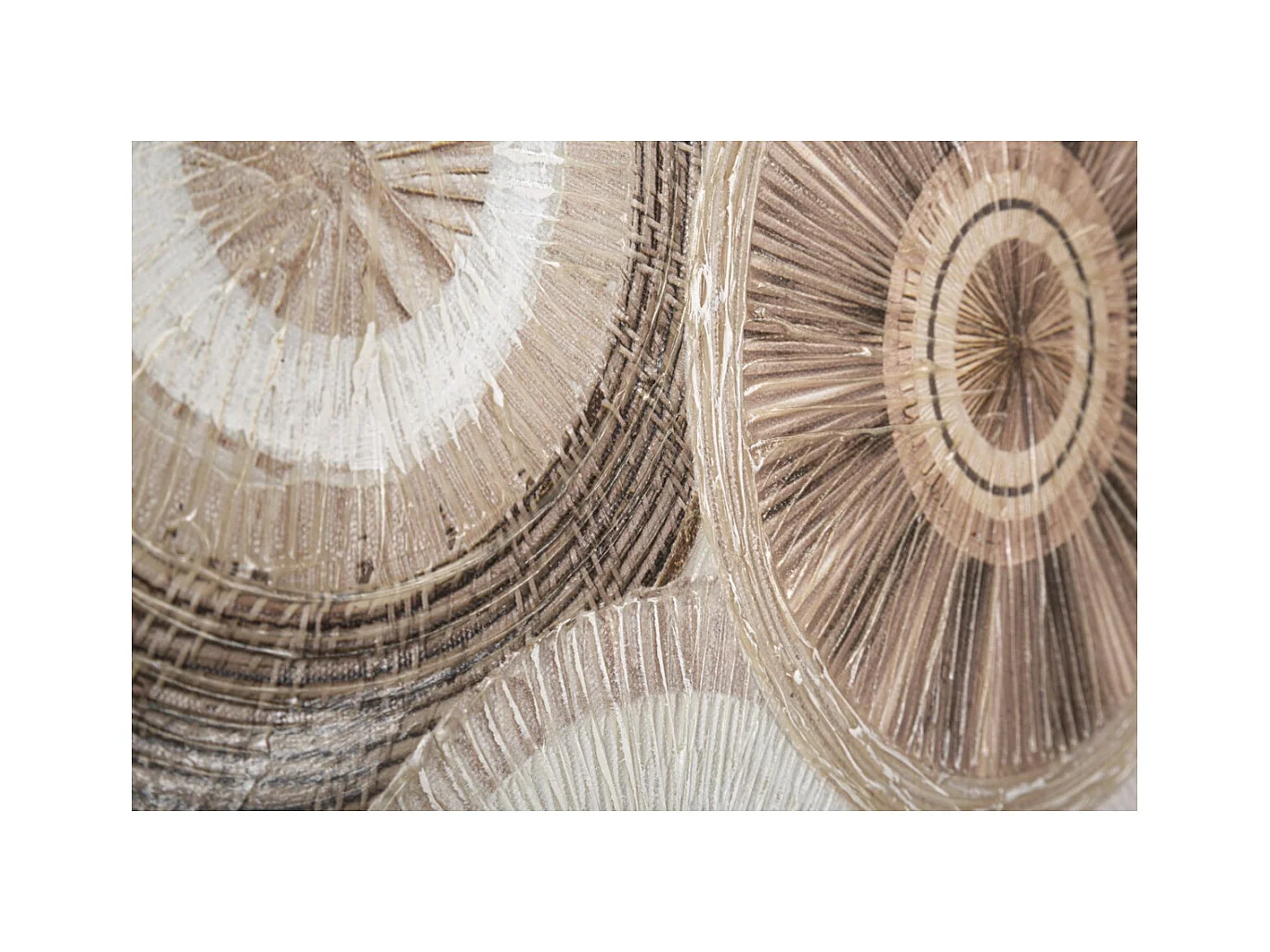 Wydruk na Płótnie Kręgi 30, Brązowy, 50x3,2x100 cm, Epikasa