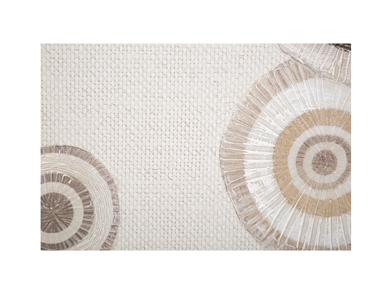 Wydruk na Płótnie Kręgi 30, Brązowy, 50x3,2x100 cm, Epikasa