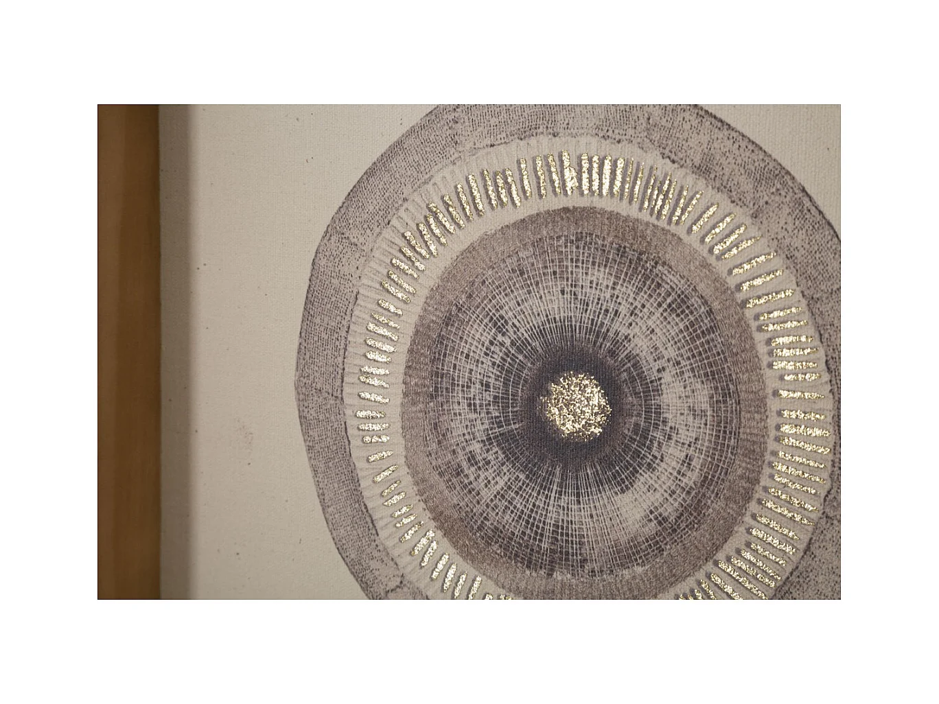 Wydruk na Płótnie Kręgi 31, Brązowy, 45x3,2x60 cm, Epikasa